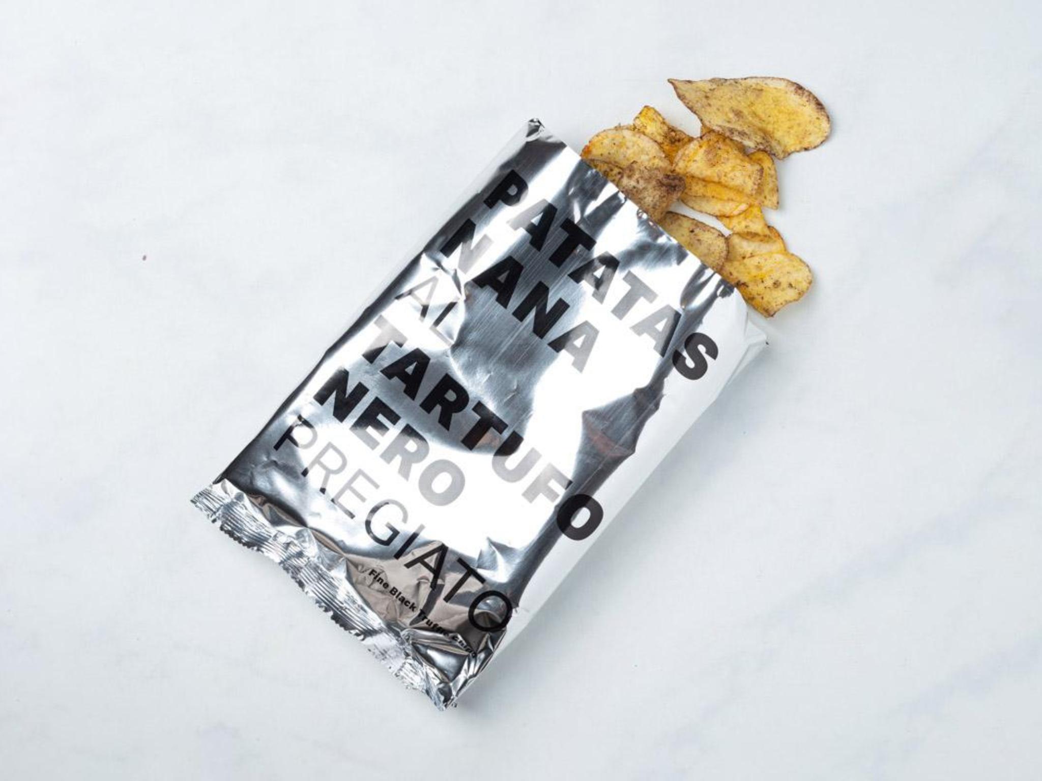 Chips di patate al tartufo nero pregiato