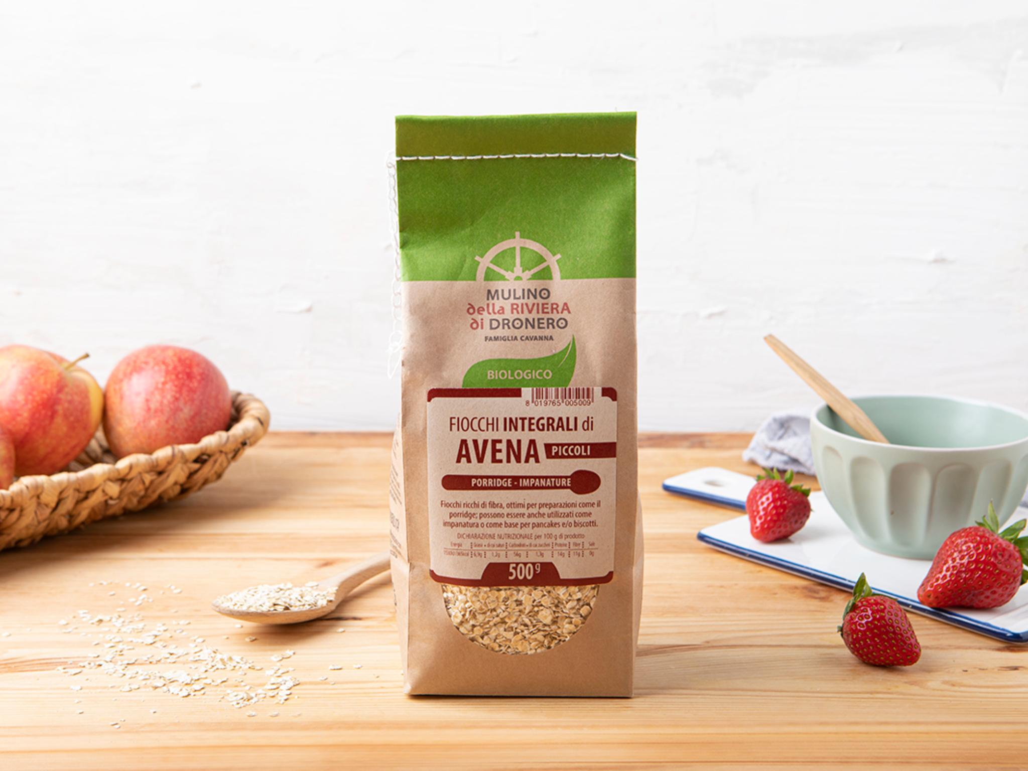 Fiocchi integrali di avena piccoli BIO