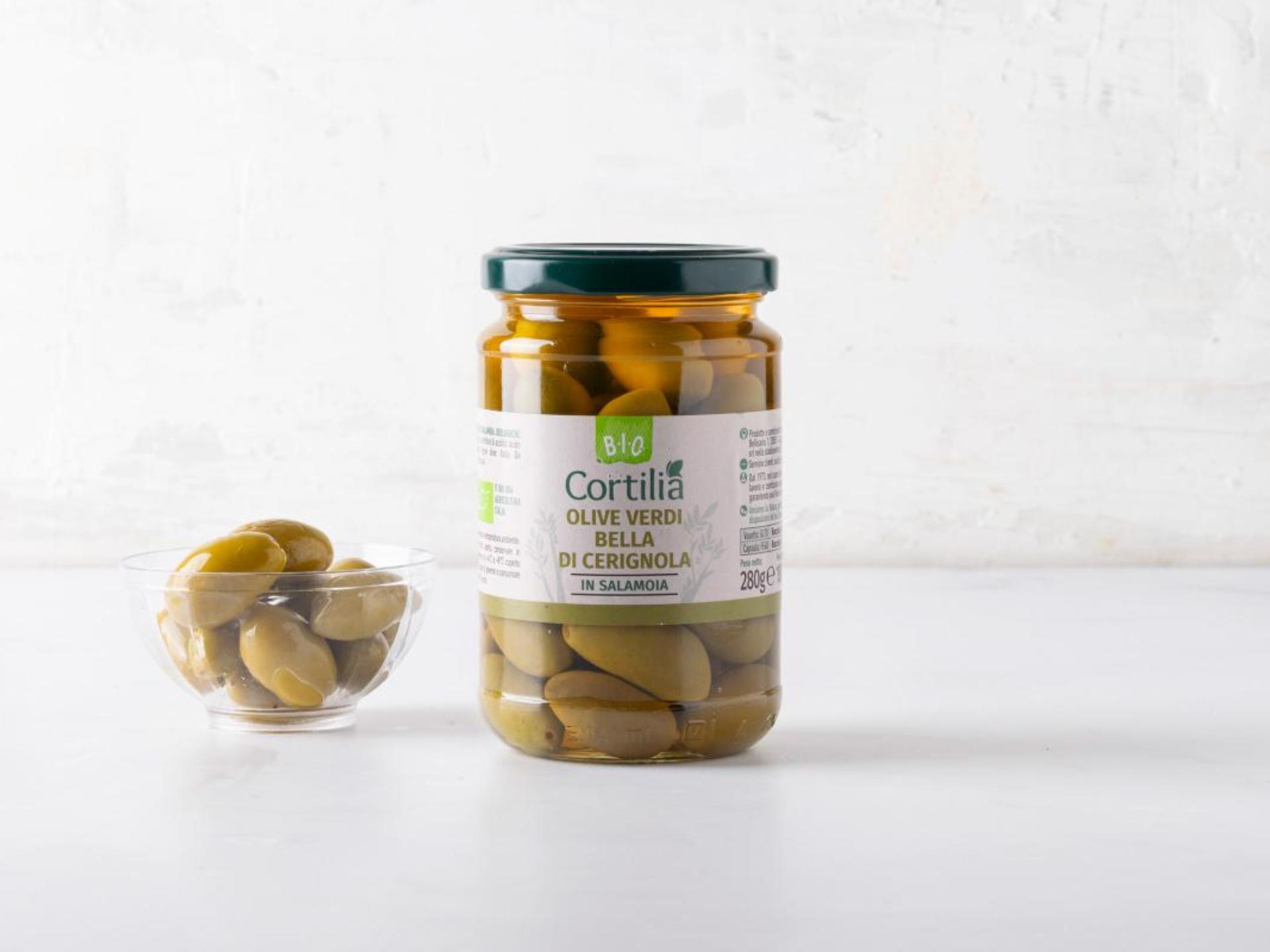 Olive verdi Bella di Cerignola in salamoia BIO