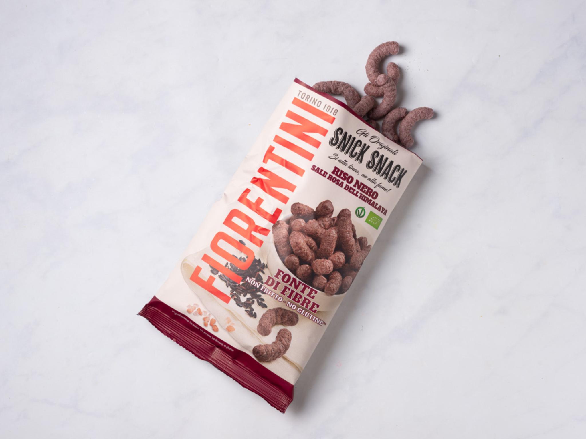 Chips di riso nero con sale rosa dell'Himalaya BIO