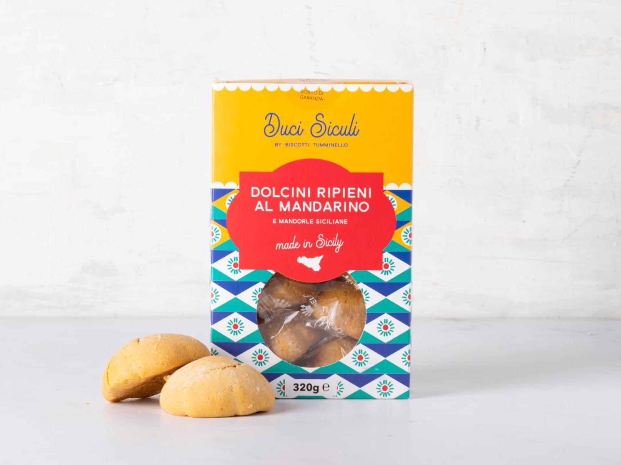 Dolcini ripieni al mandarino e mandorle siciliane