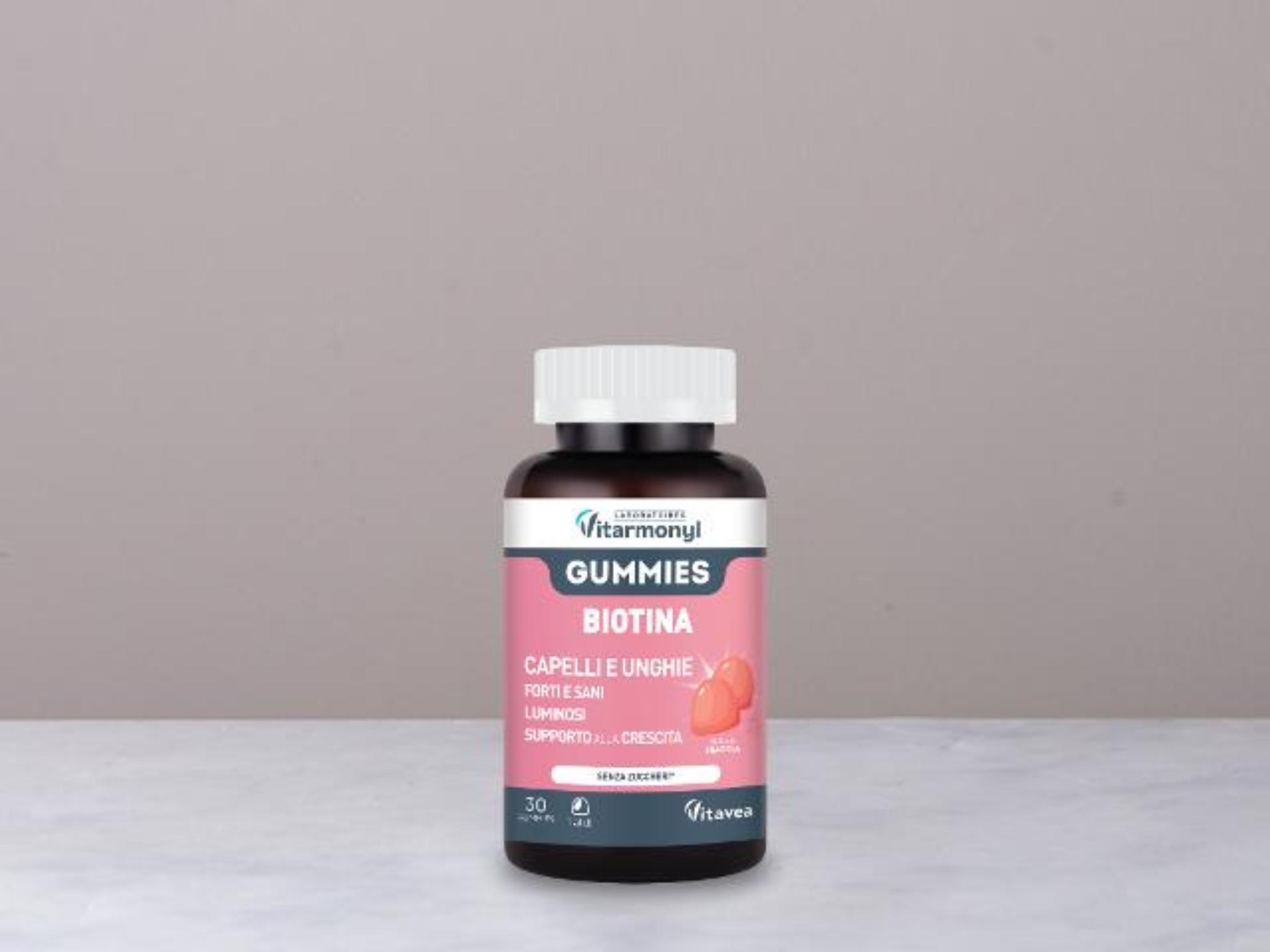 Gummies biotina per capelli e unghie