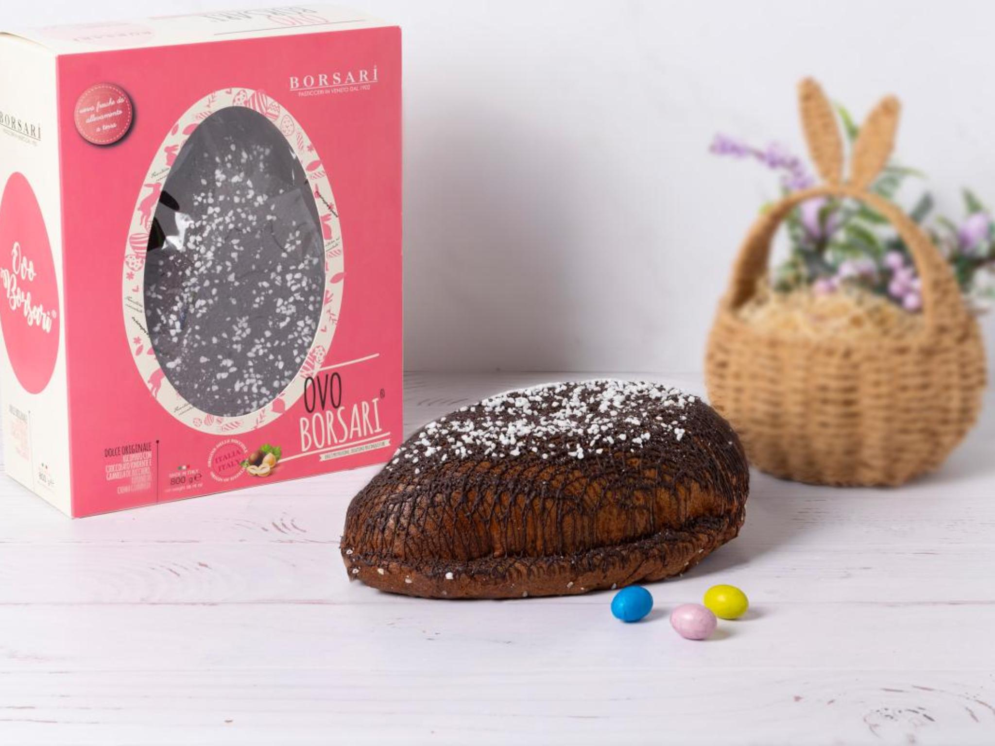 Uovo di colomba farcito alla gianduia