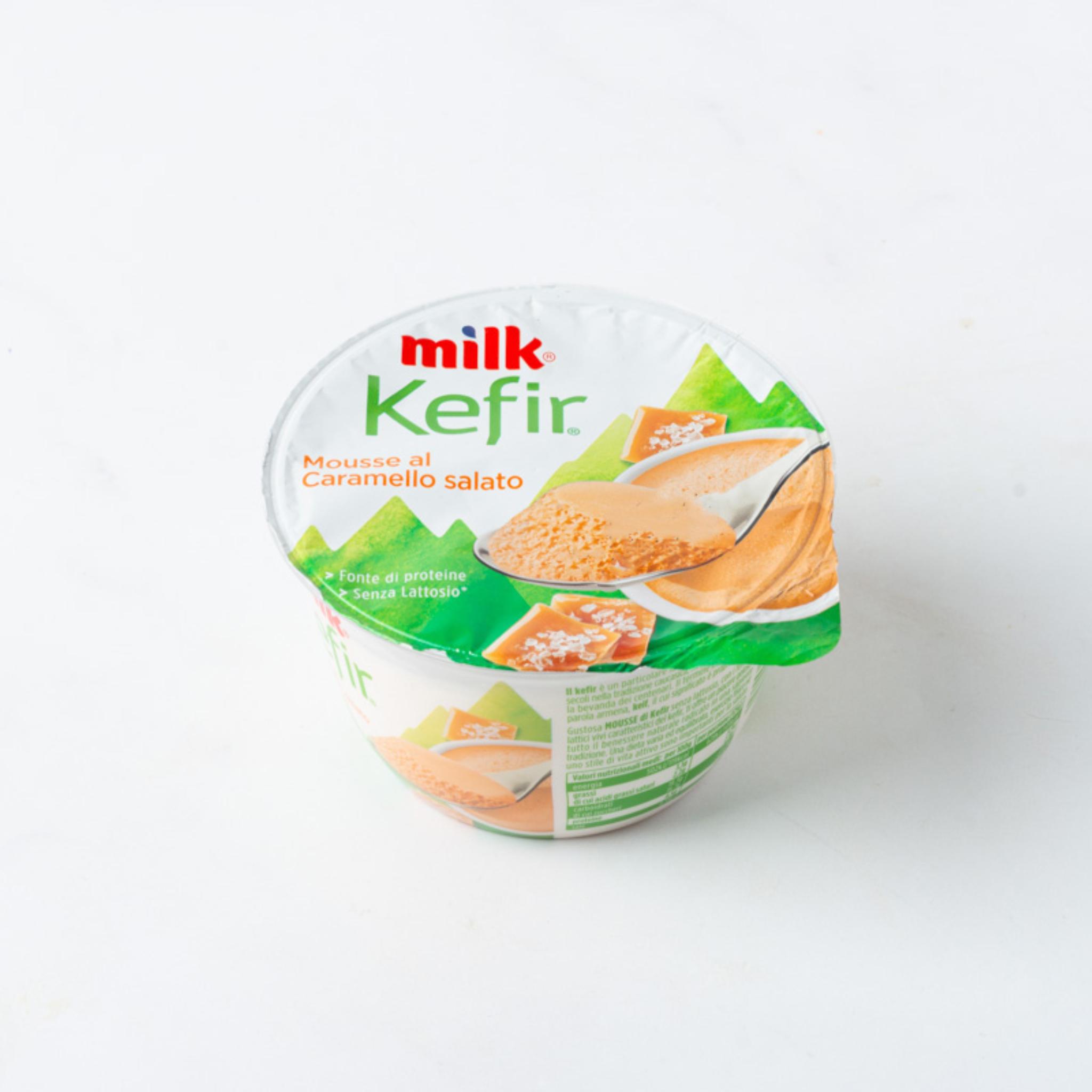Kefir mousse al caramello salato