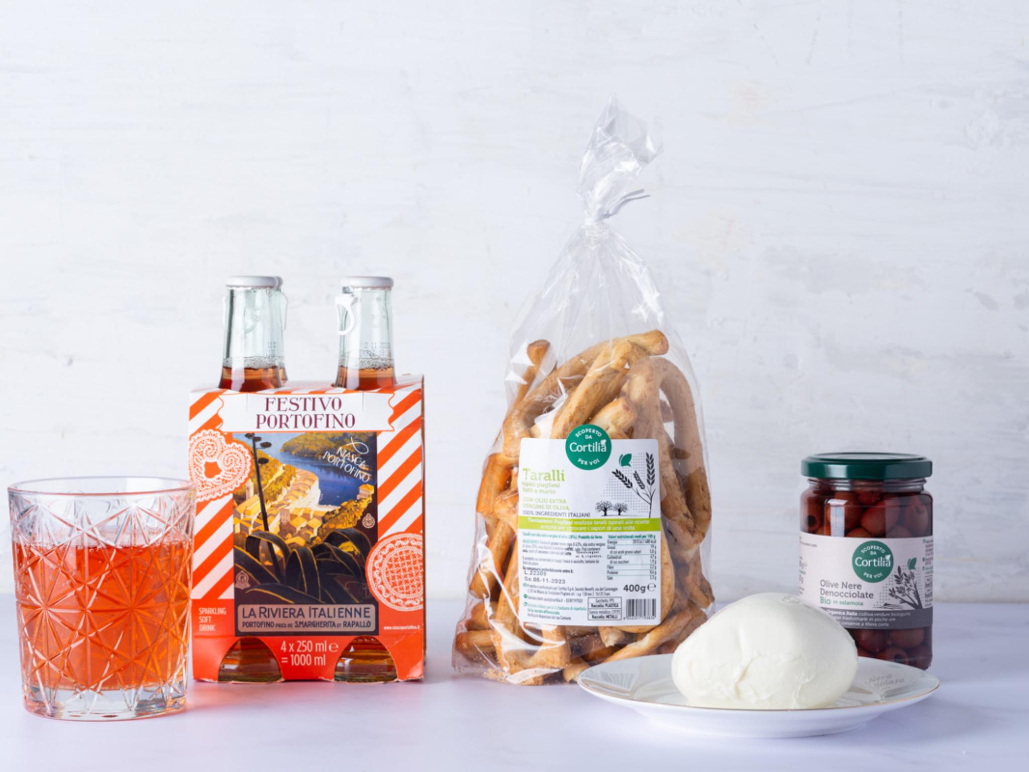 Kit Aperitivo analcolico con aperitivo Festivo Portofino