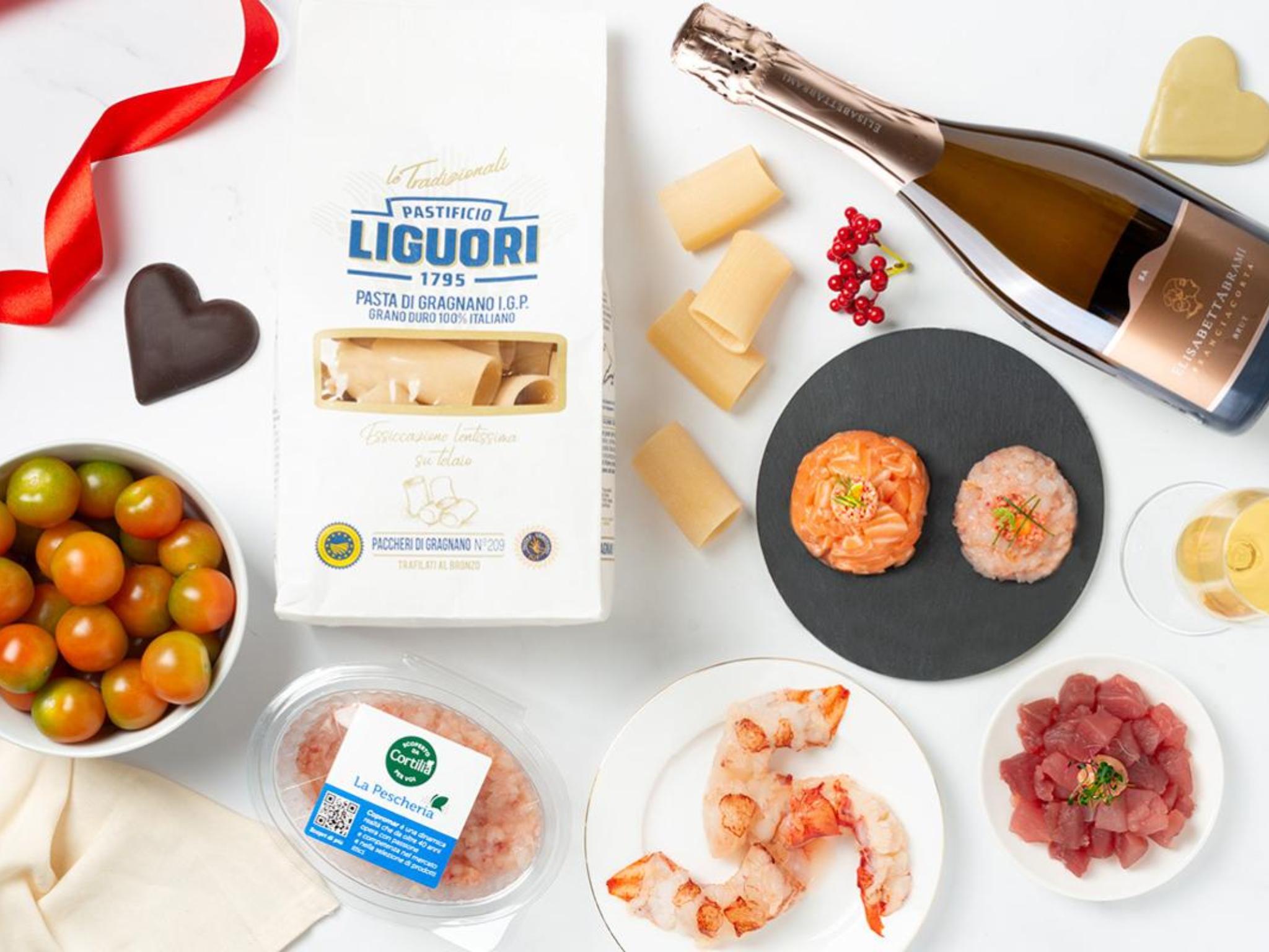 Kit Cena di pesce con Paccheri di Gragnano all'astice e Franciacorta DOCG
