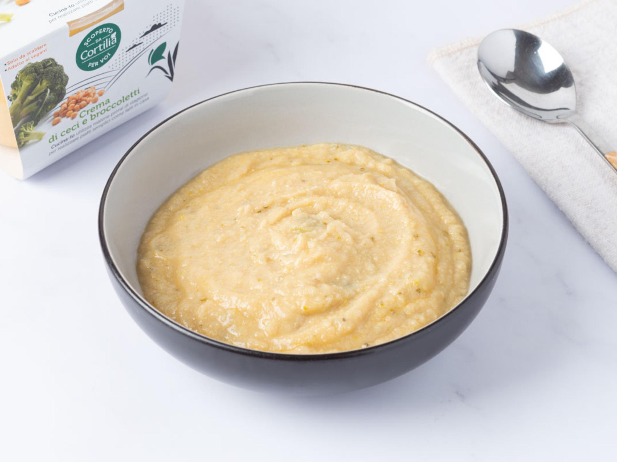 Crema di ceci e broccoletti