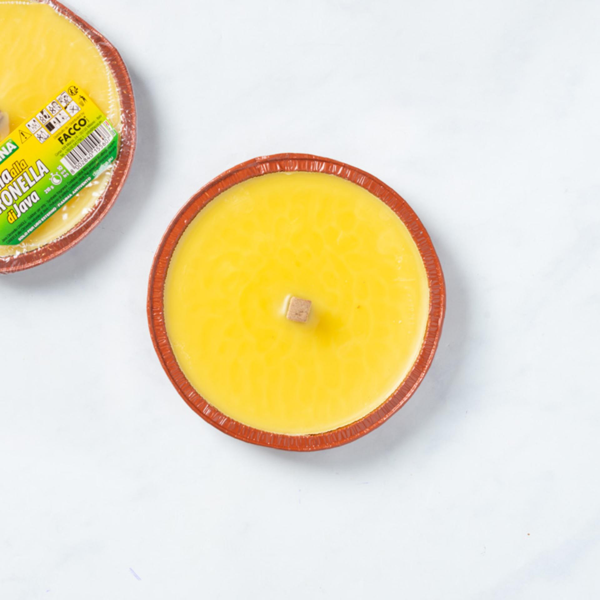 Coccio con fiaccola alla citronella