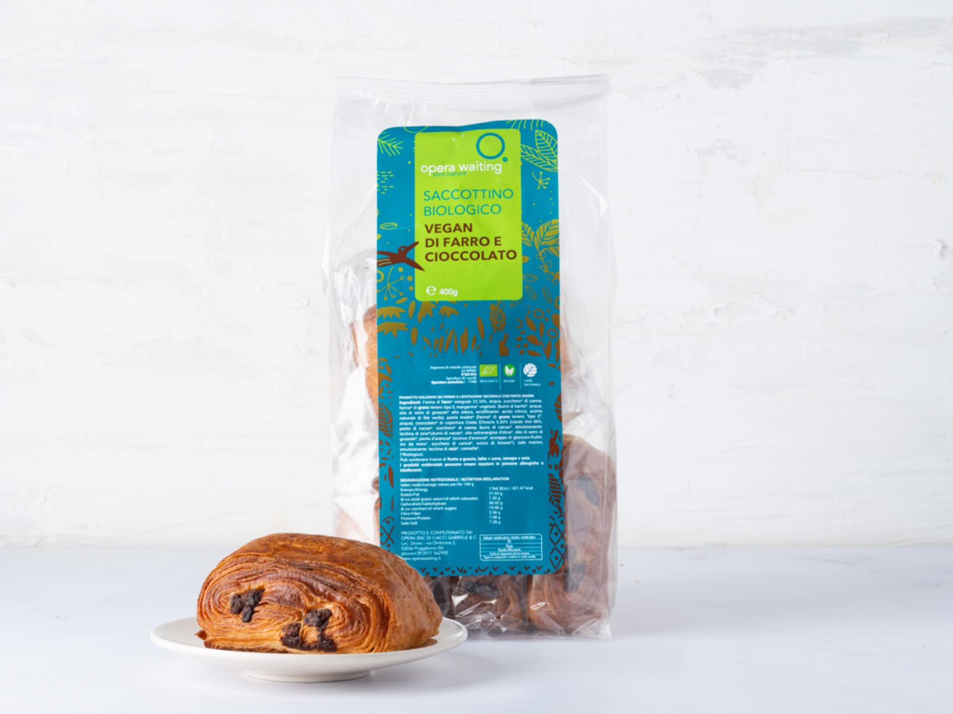 Saccottini vegan farro e cioccolato BIO