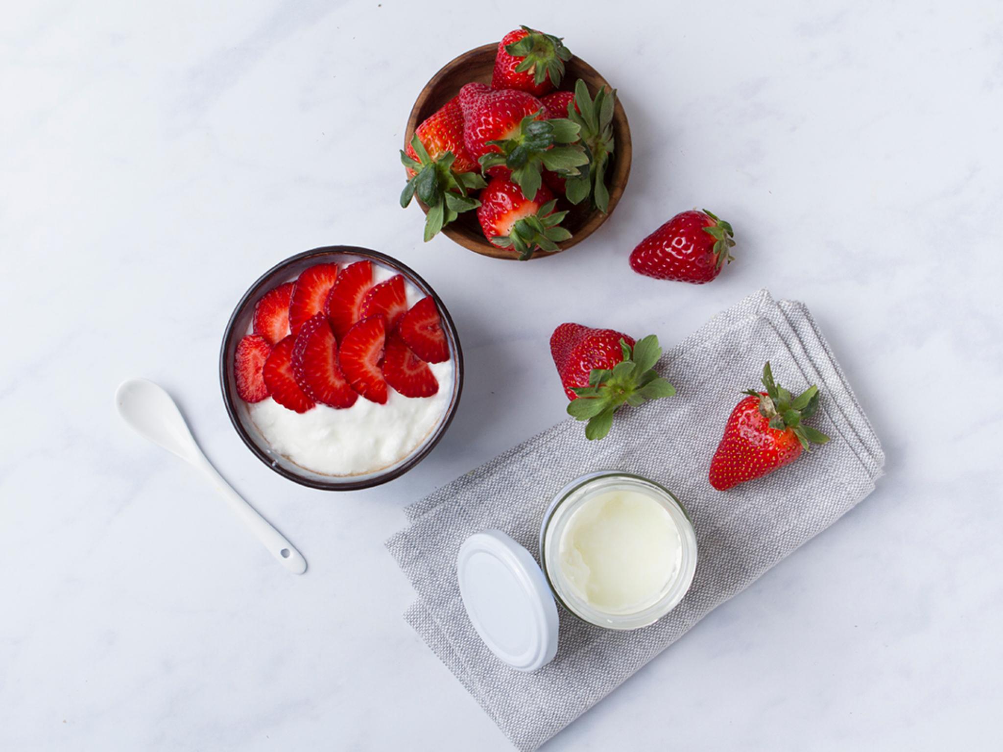 Kit fragole e yogurt