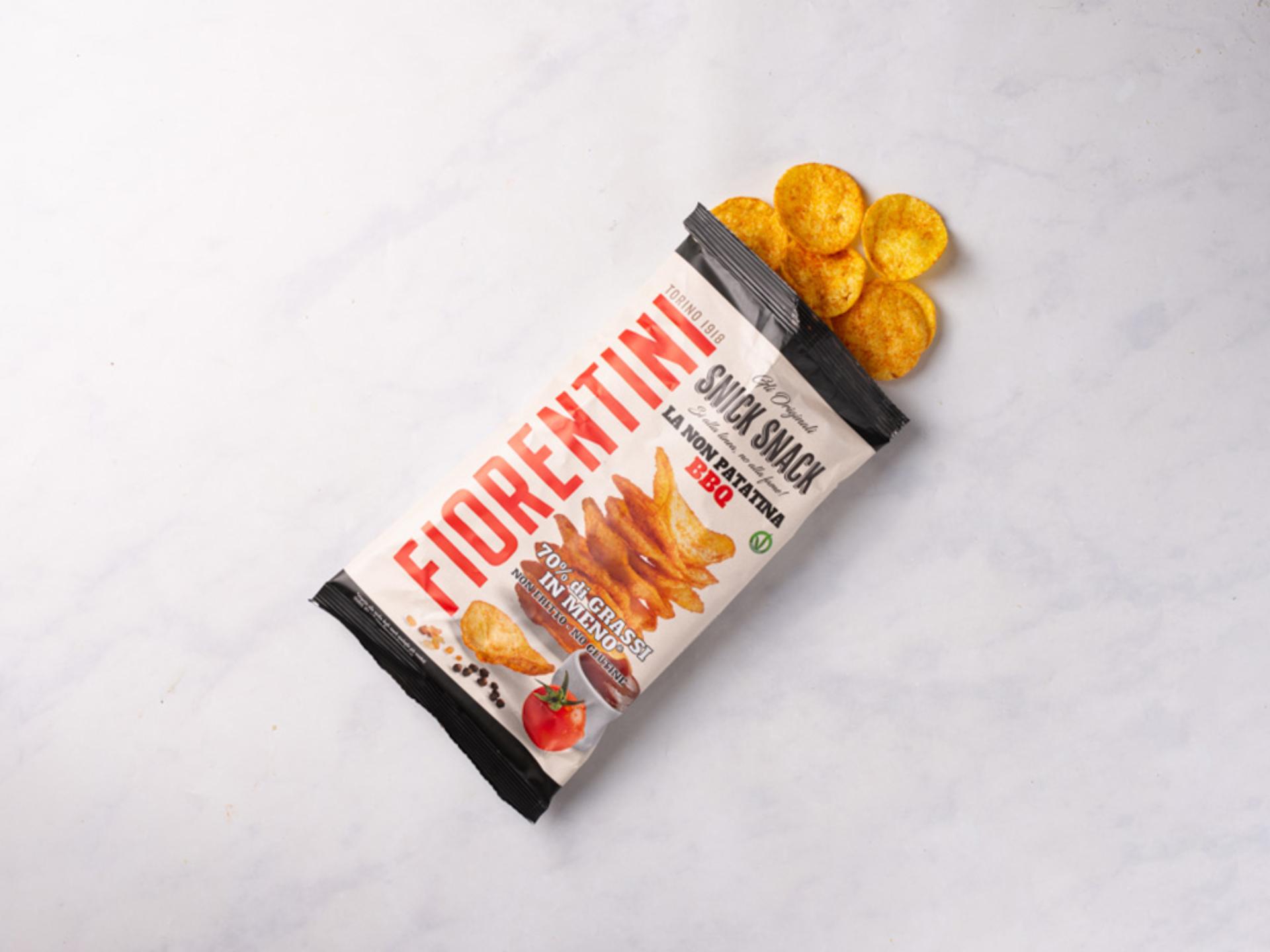 Chips di patate gusto BBQ non fritte