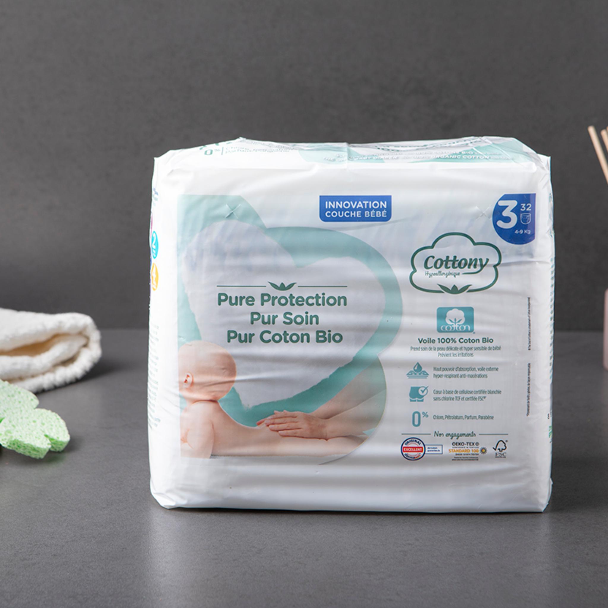 Babylino Sensitive Cotton Soft, Pannolini Taglia 3, Midi (4-9kg), 168