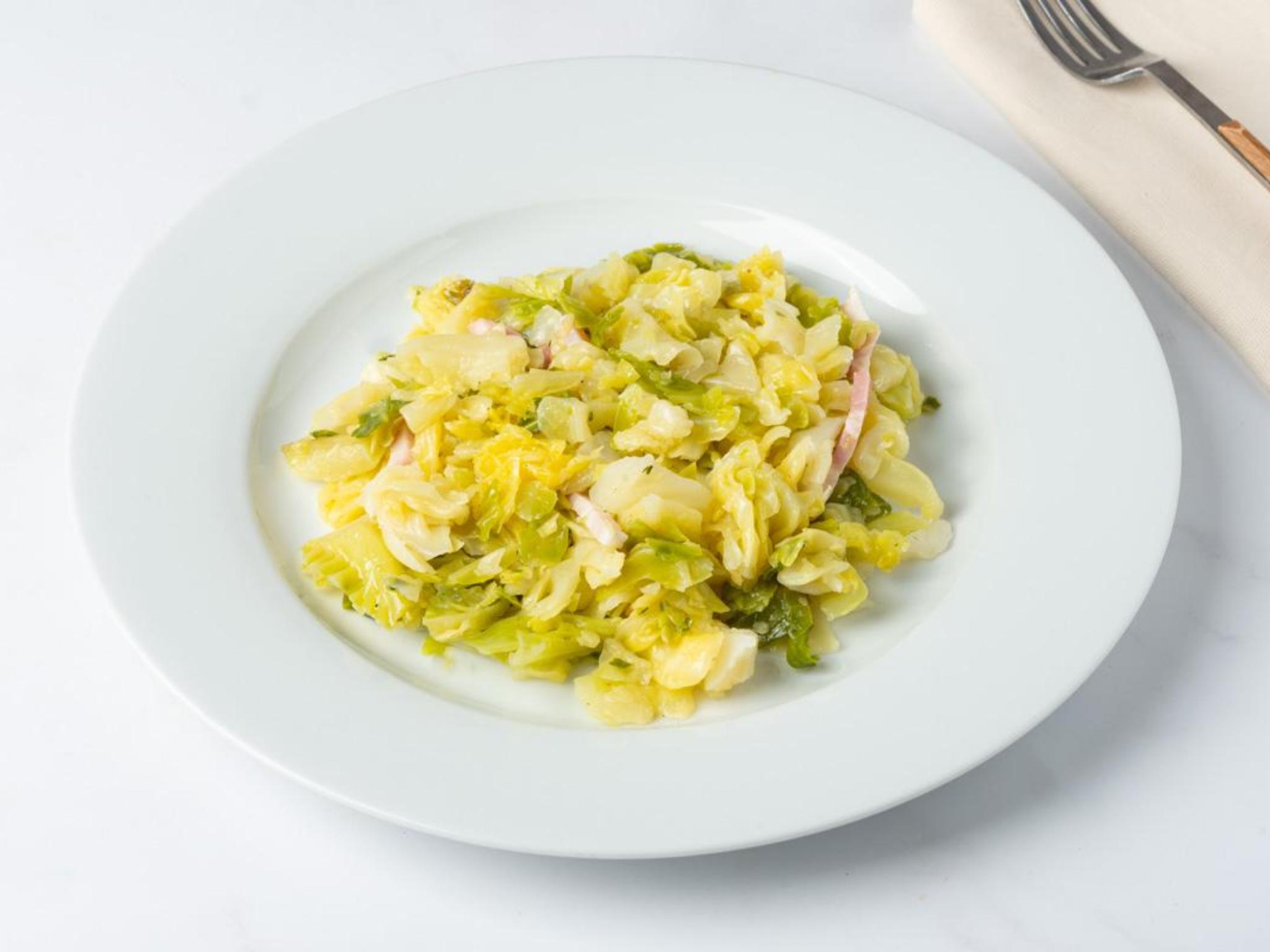 Verza ripassata con pancetta