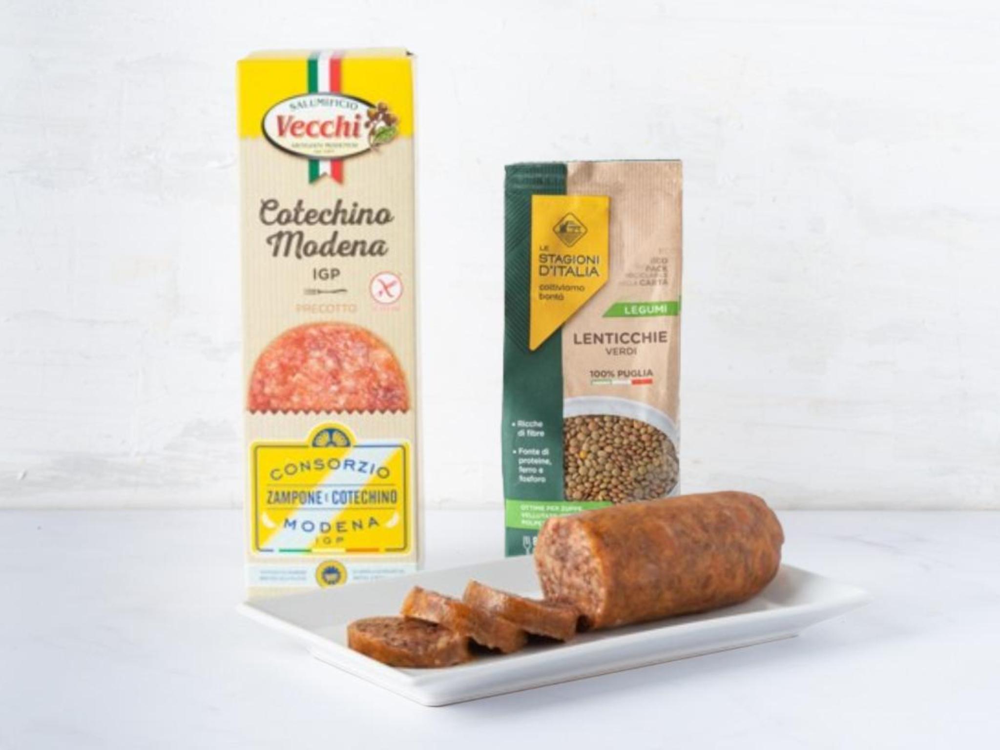 Cotechino Modena IGP e Lenticchie