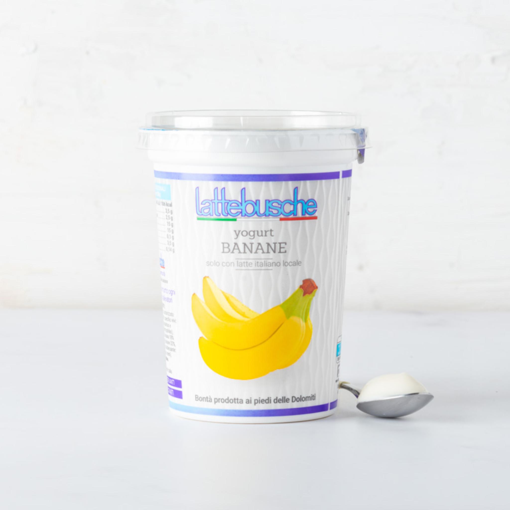 Yogurt intero alle banane