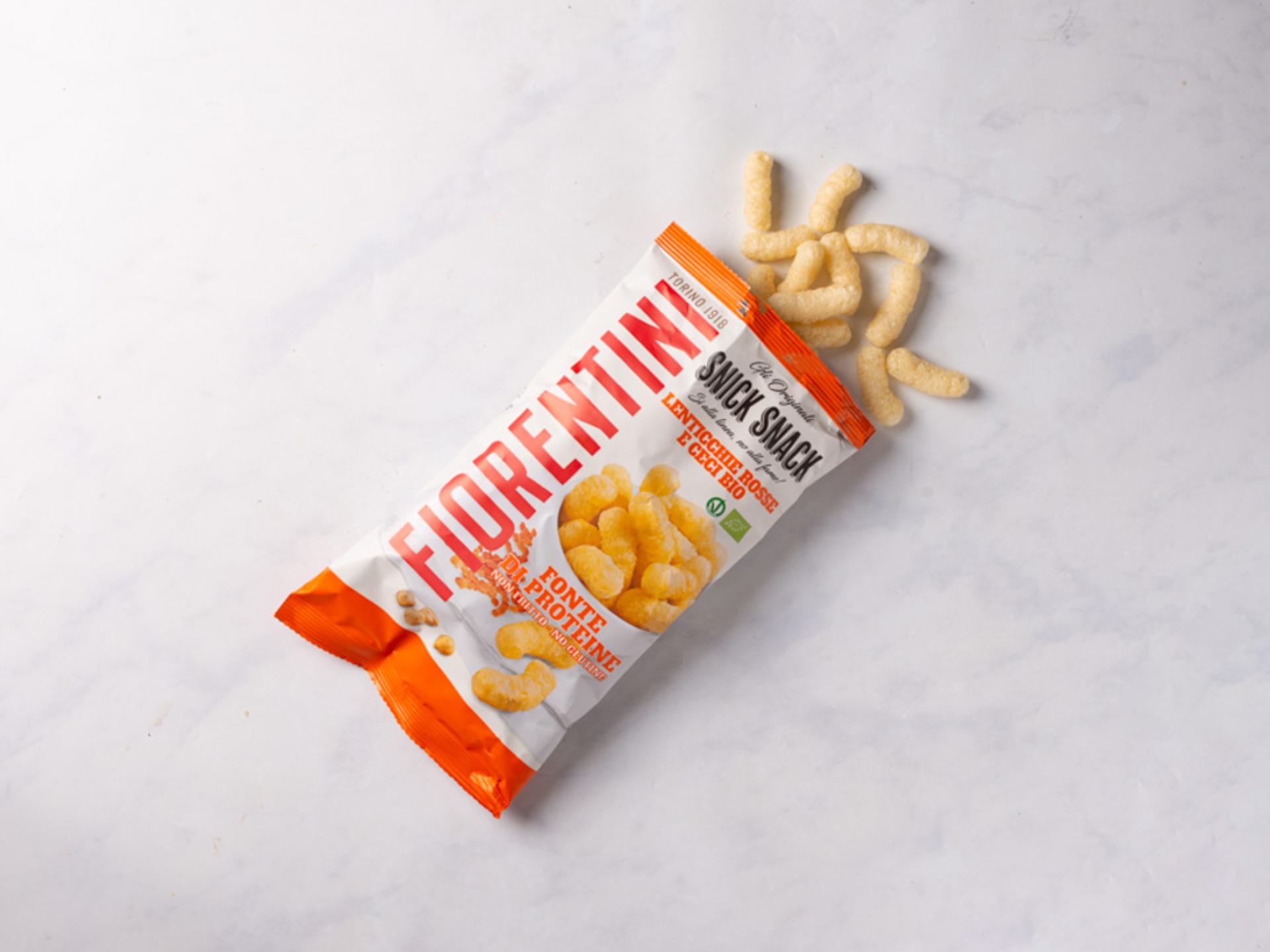 Snack di riso con lenticchie rosse e ceci BIO