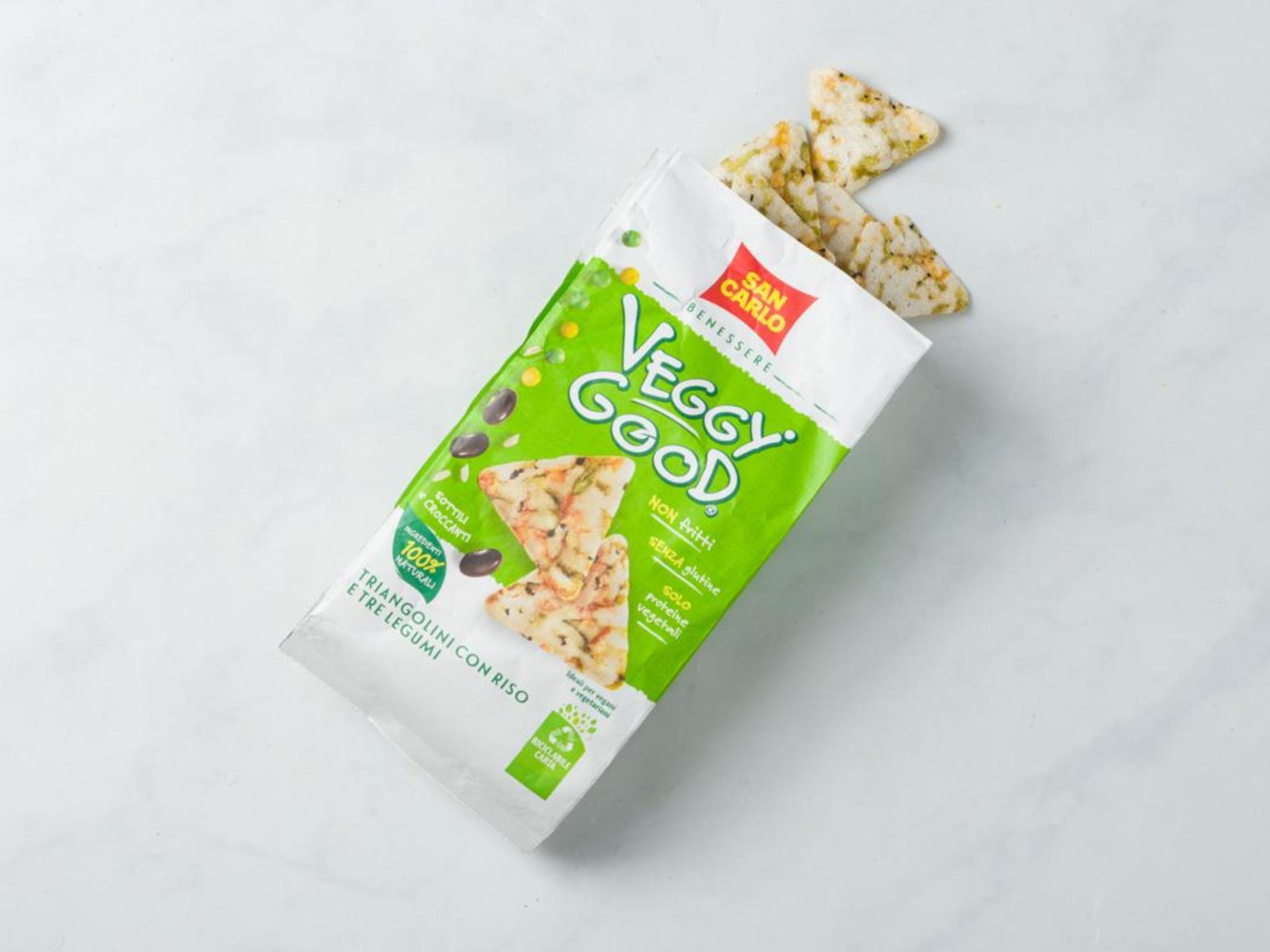 Triangolini con riso e tre legumi