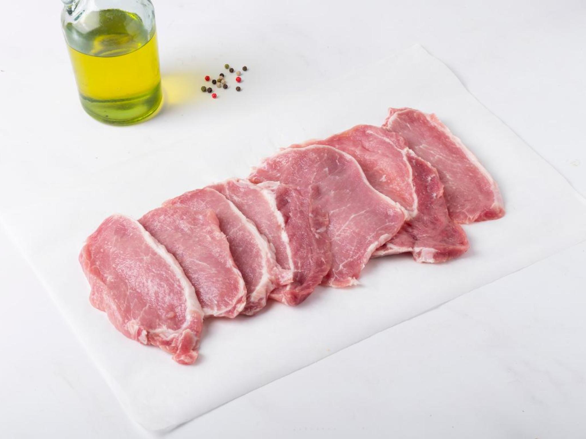 Lonza di suino a fette