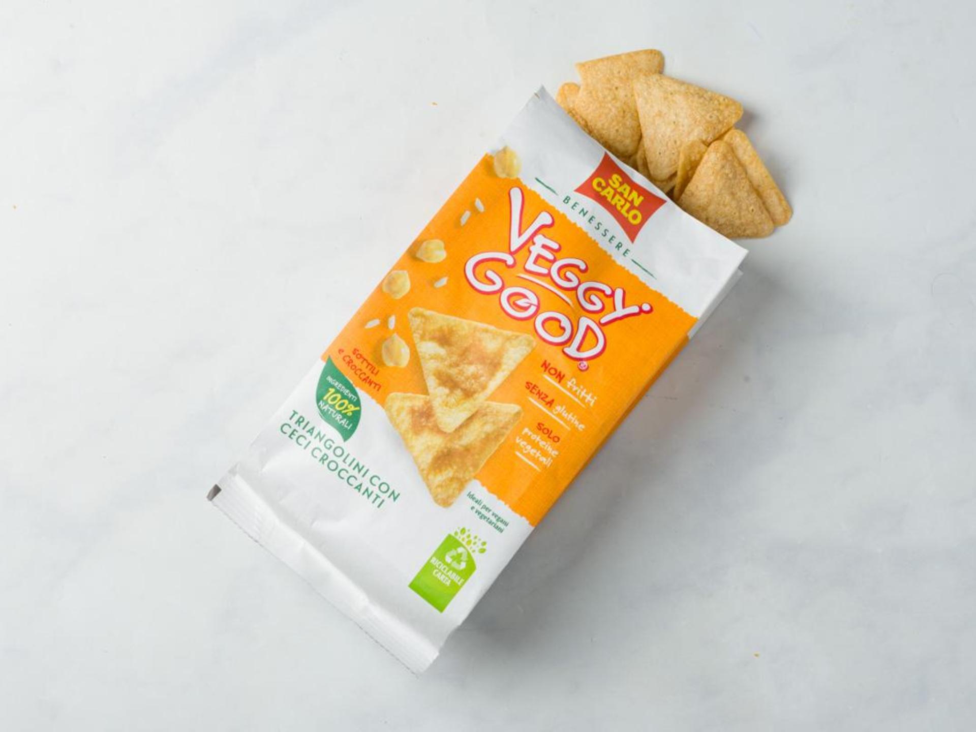 Triangolini con ceci croccanti