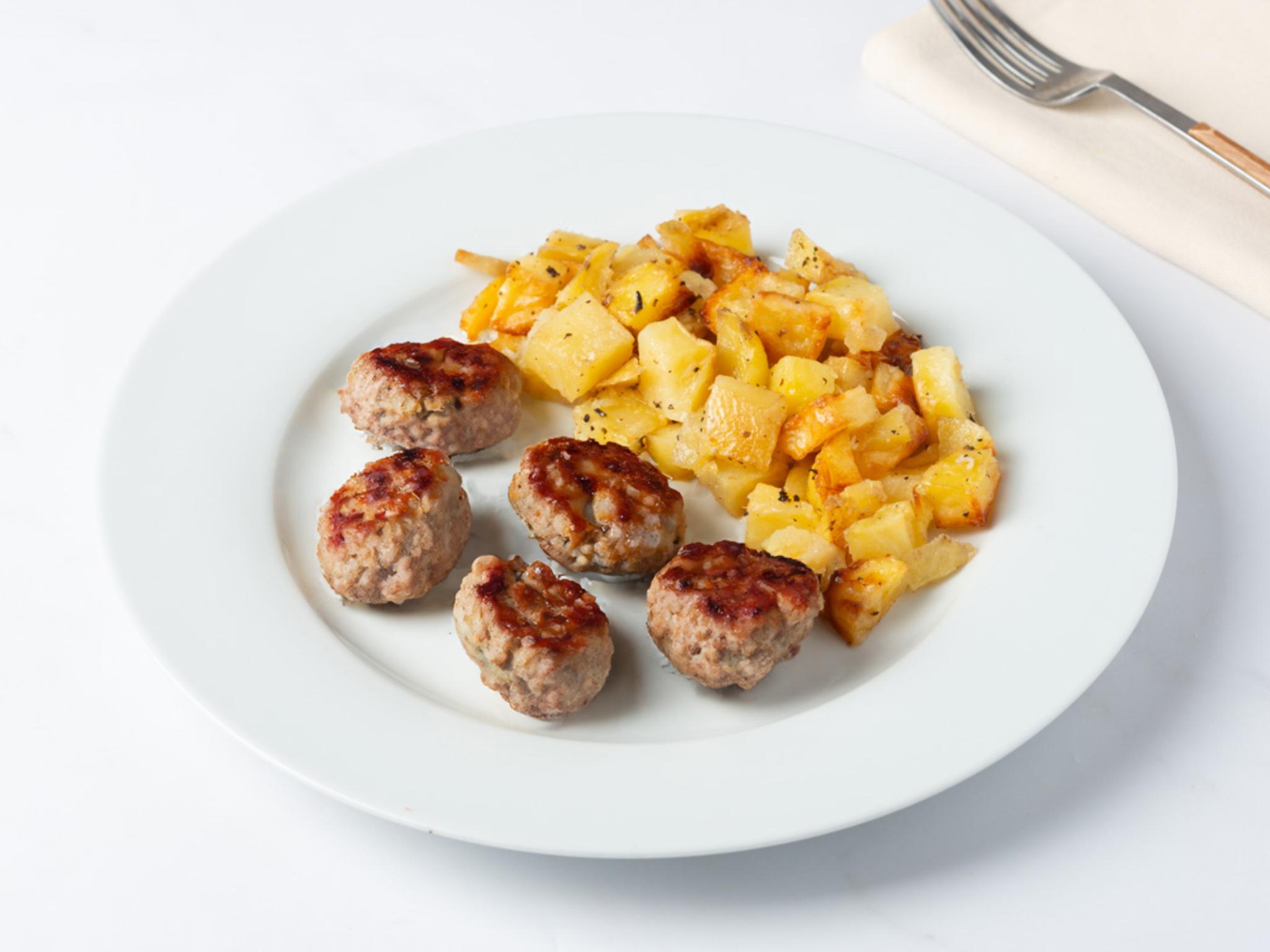 Polpettine alla milanese con patate