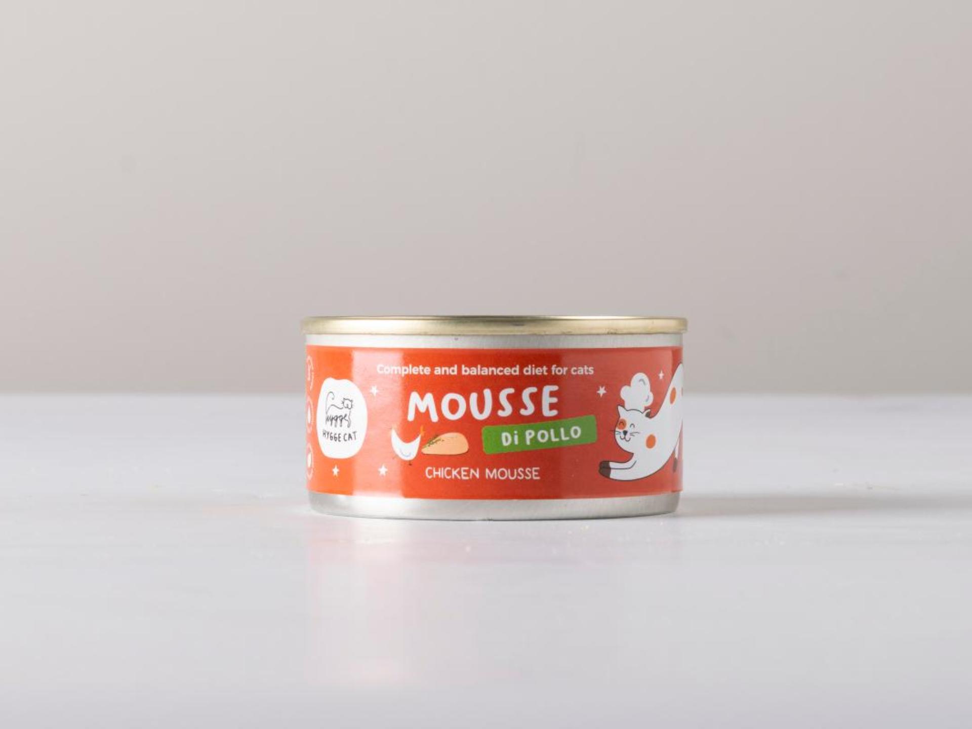 Mousse di pollo per gatti