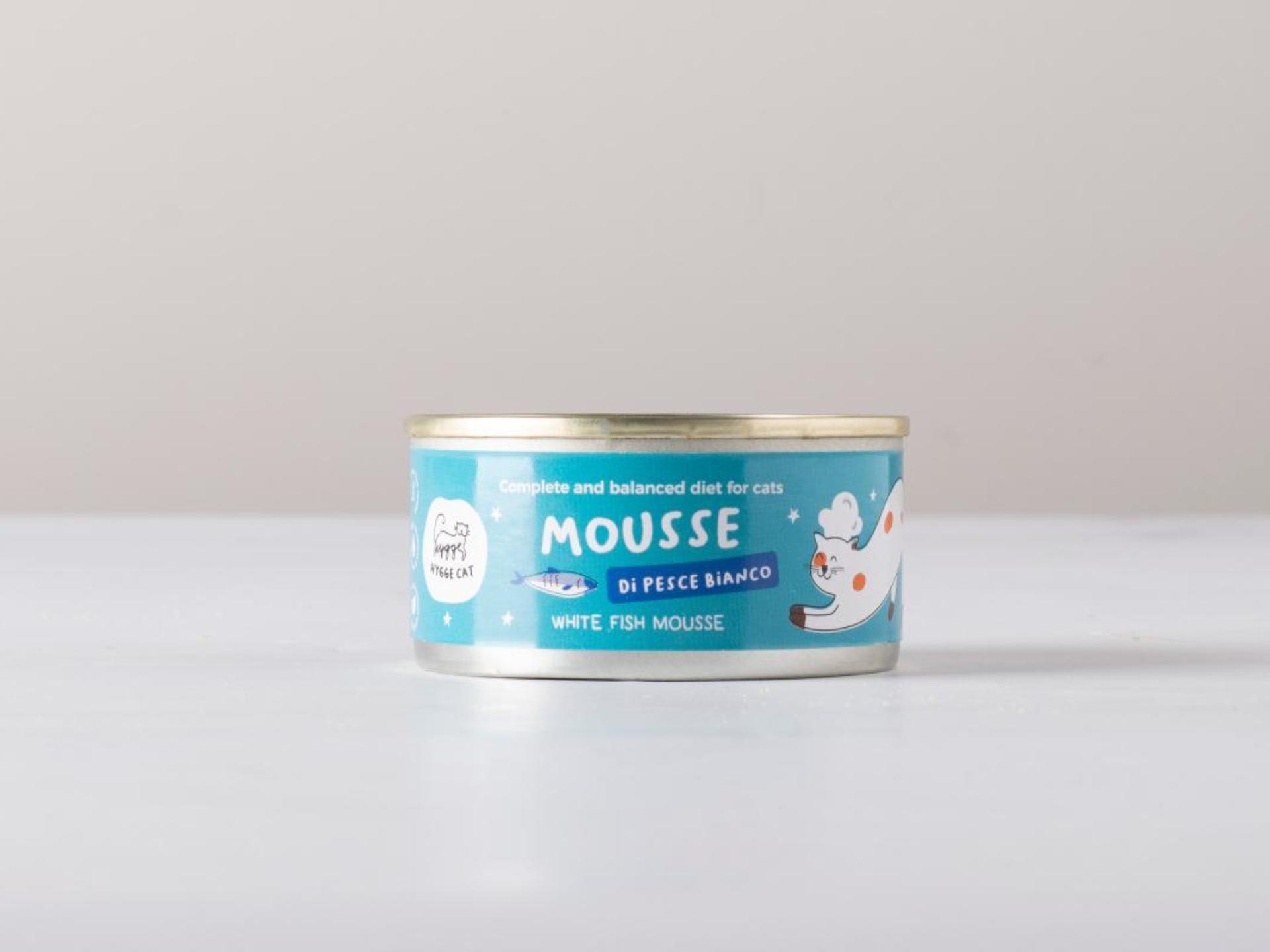 Mousse di pesce bianco per gatti