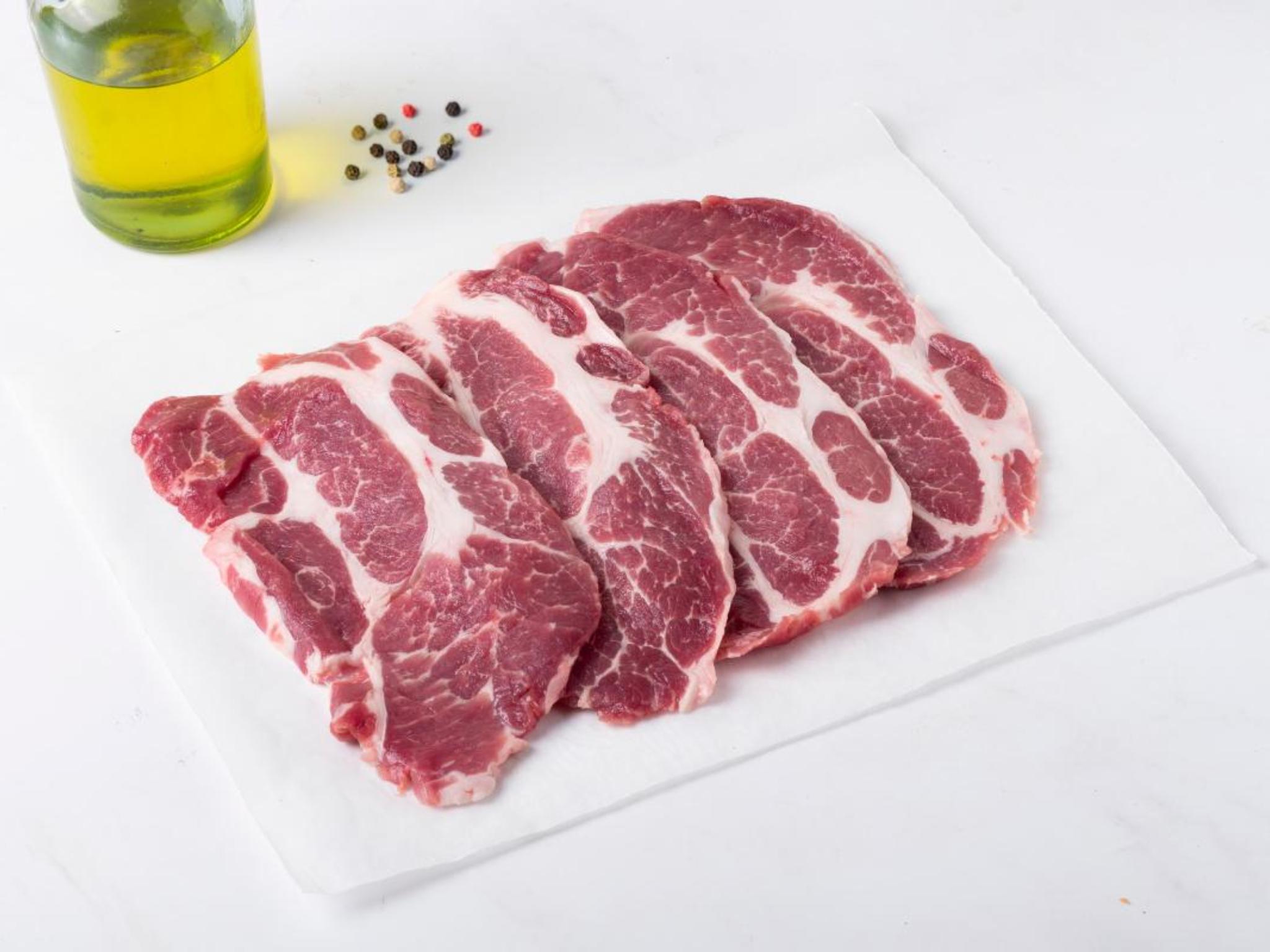 Coppa fresca di suino a fette