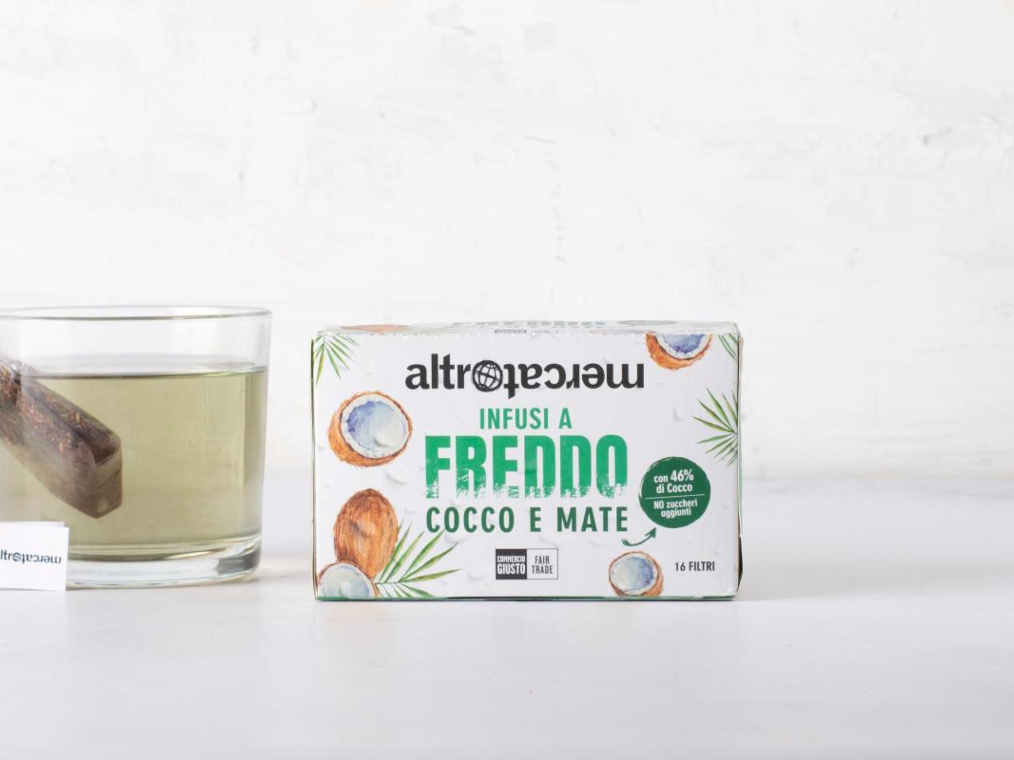 Infuso a freddo cocco e mate