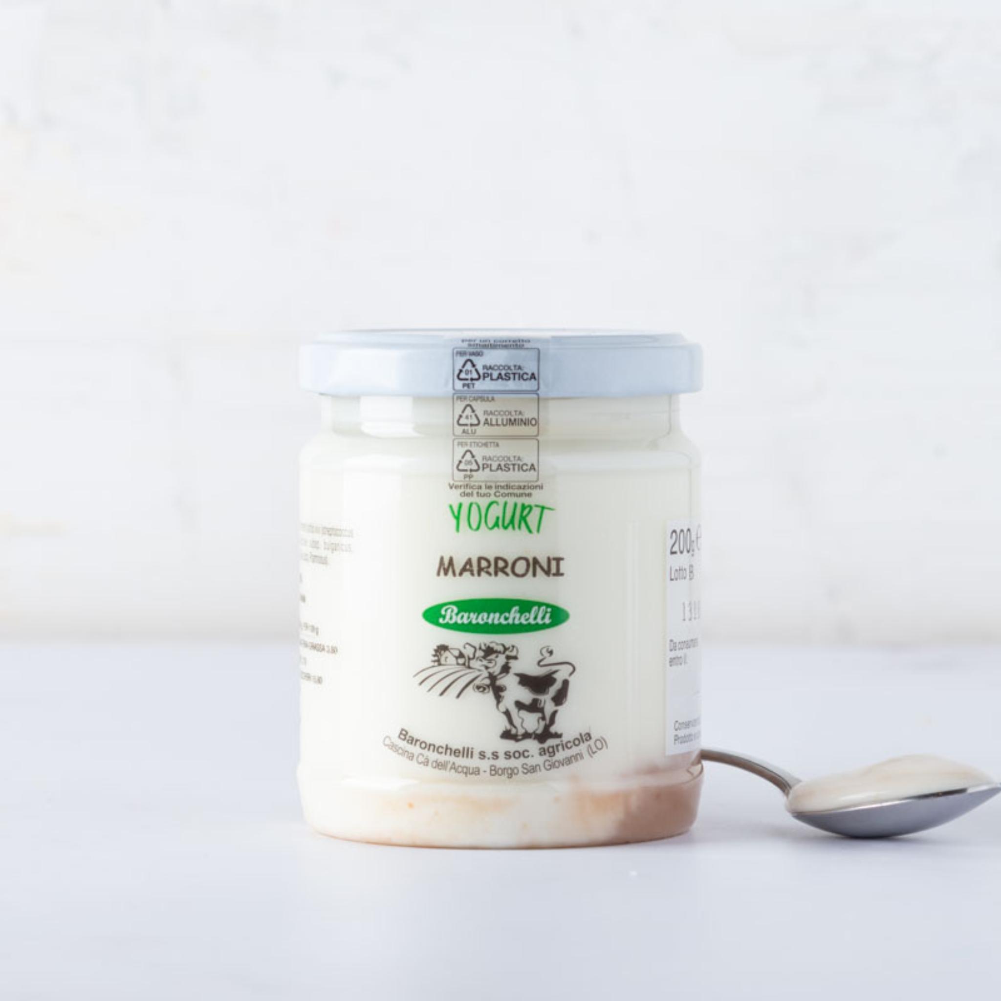 Yogurt intero ai marroni