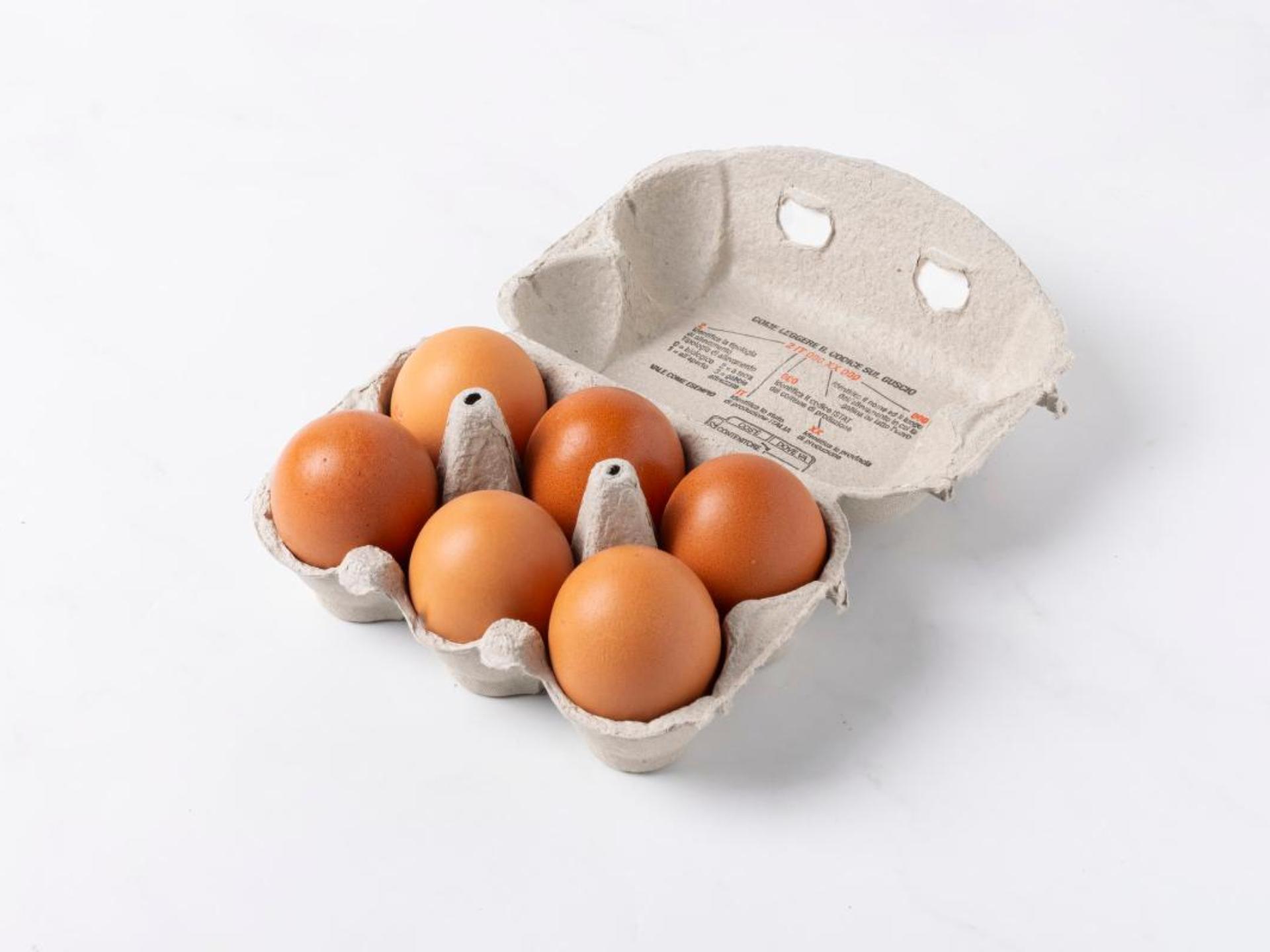 6 uova da allevamento a terra