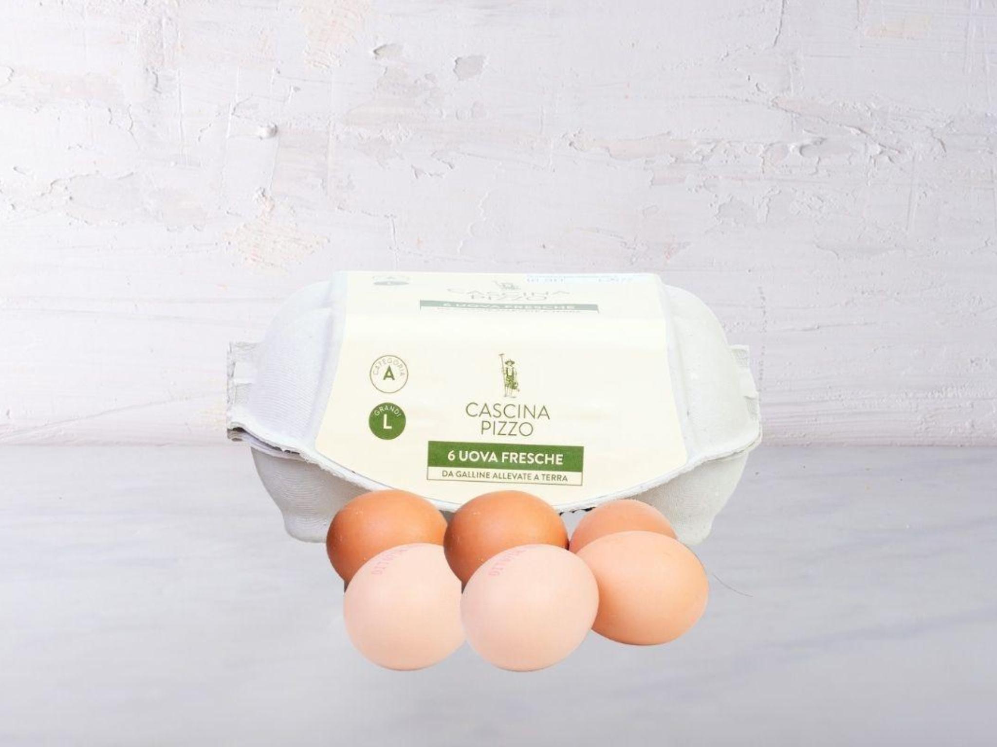 6 uova da allevamento a terra