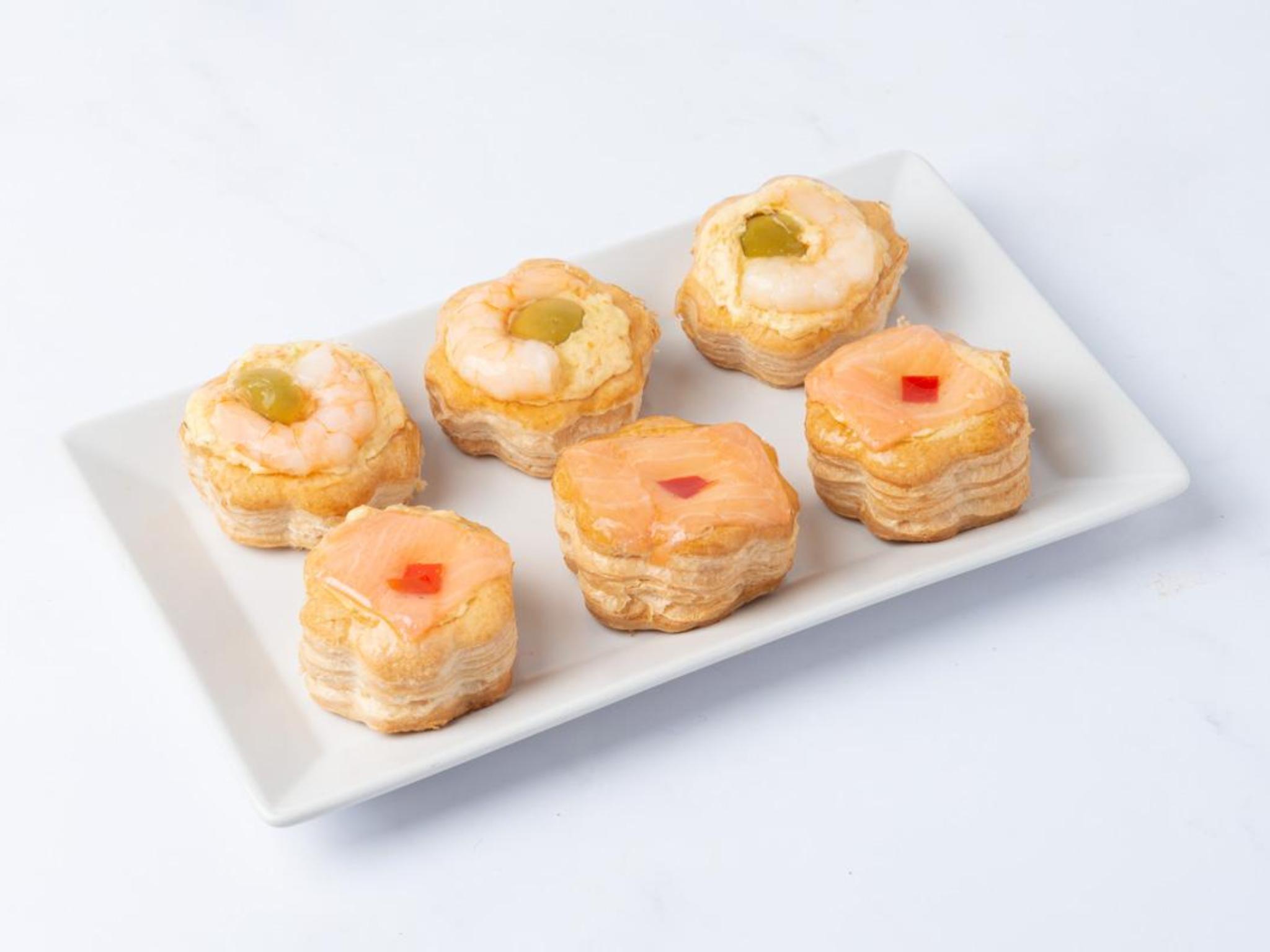 Mini vol au vent di pesce