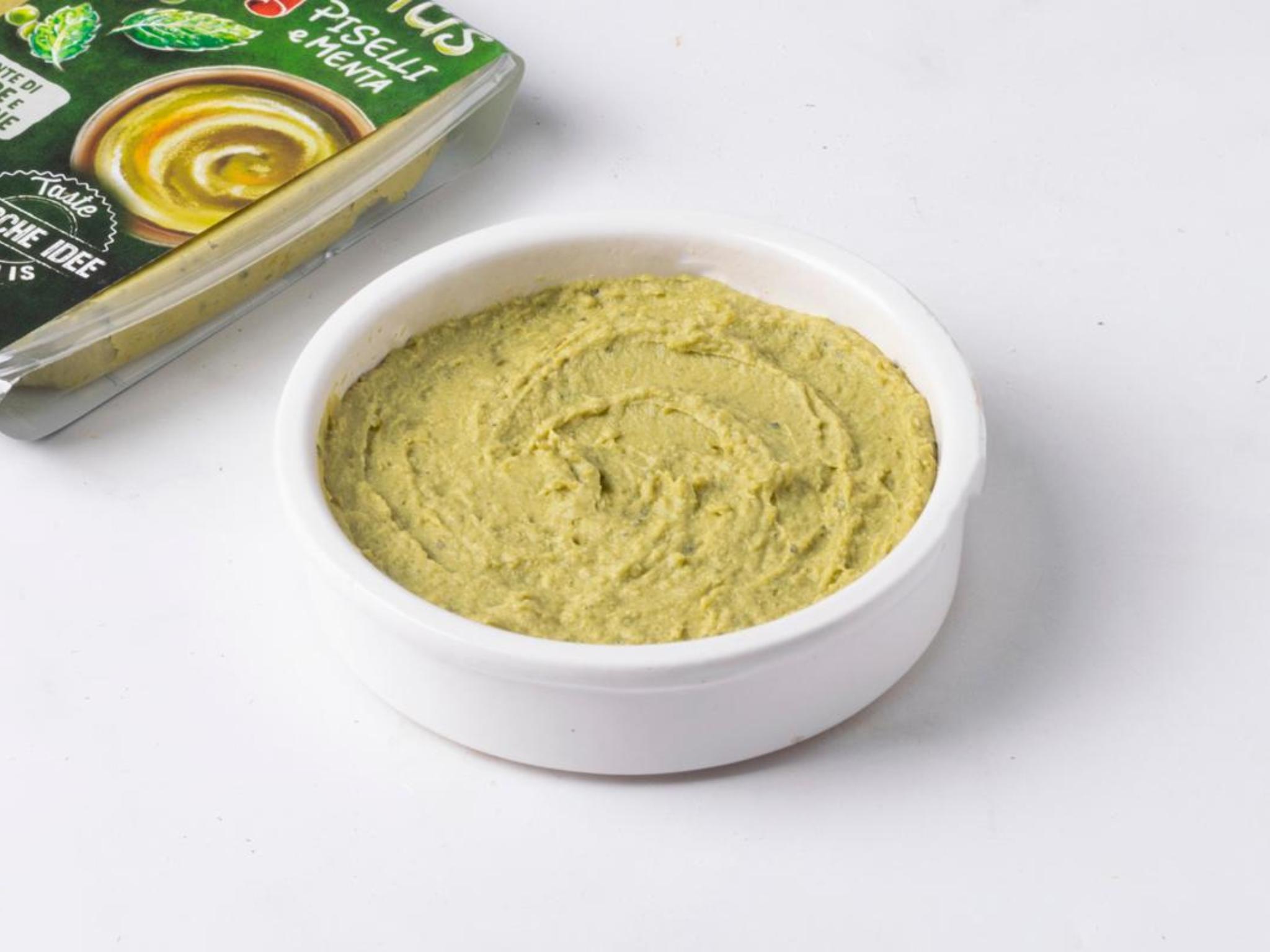 Hummus di piselli con menta