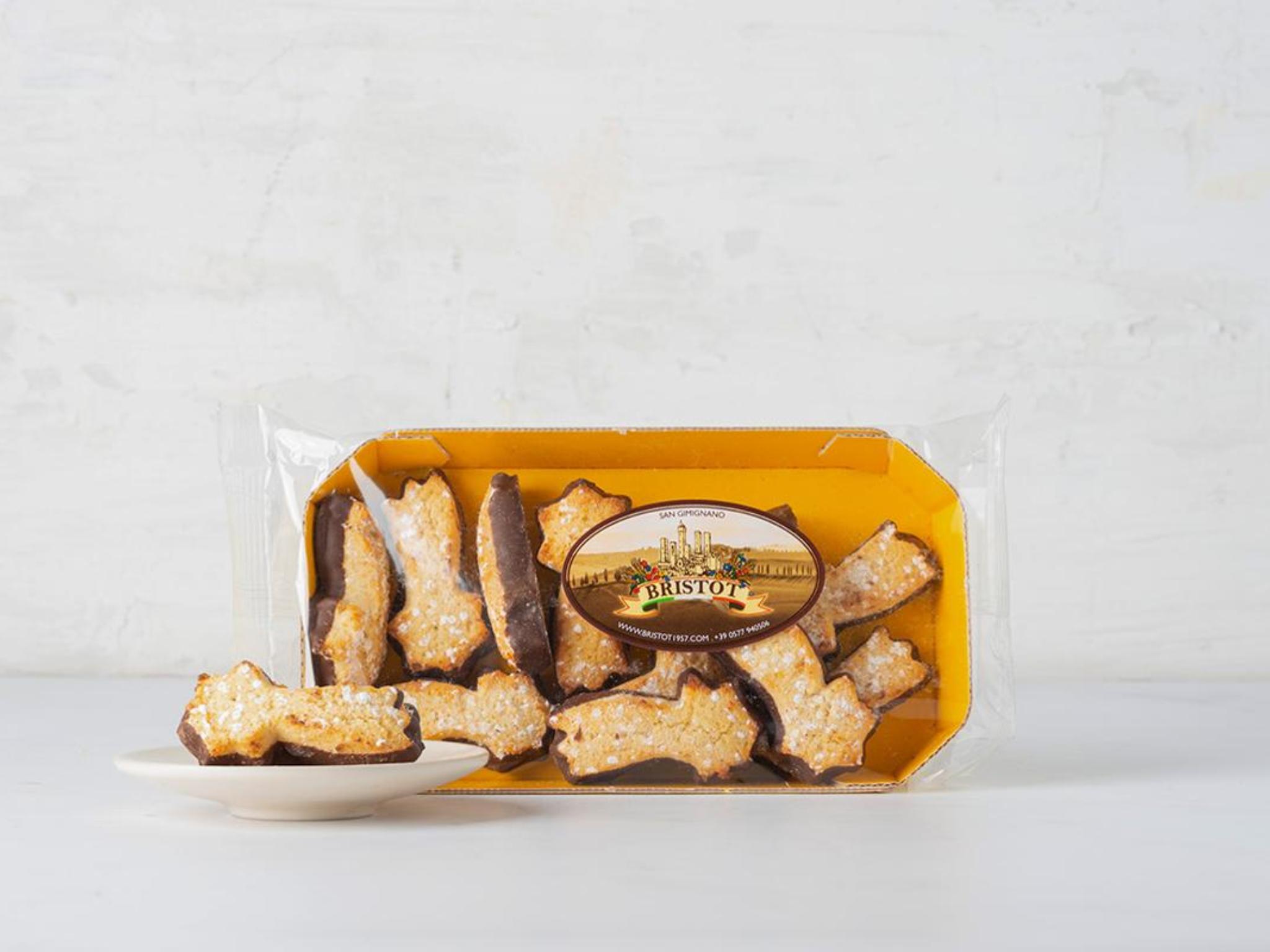 Biscotti di pasta di mandorle con cioccolato