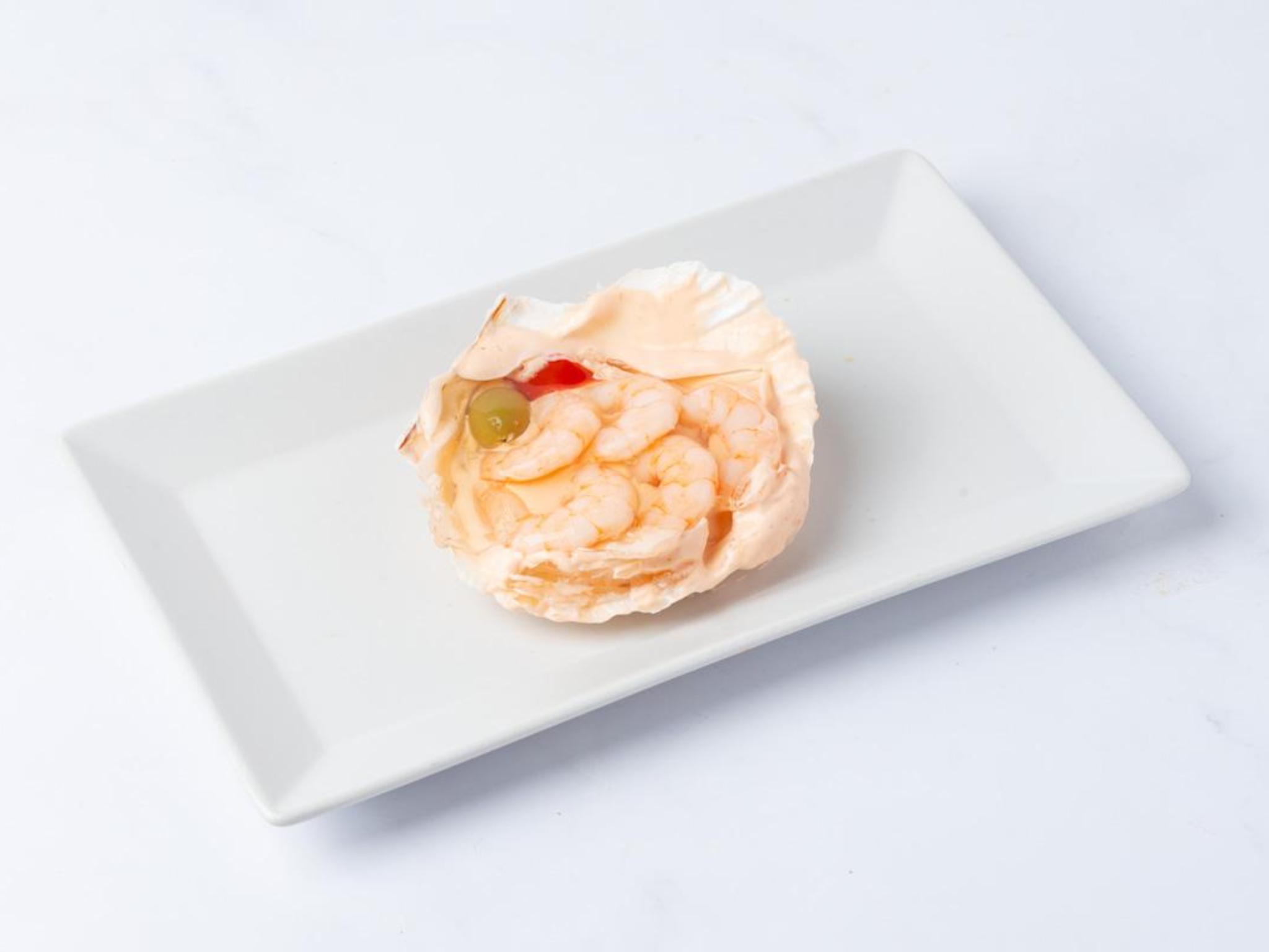 Conchiglia con gamberi in salsa rosa