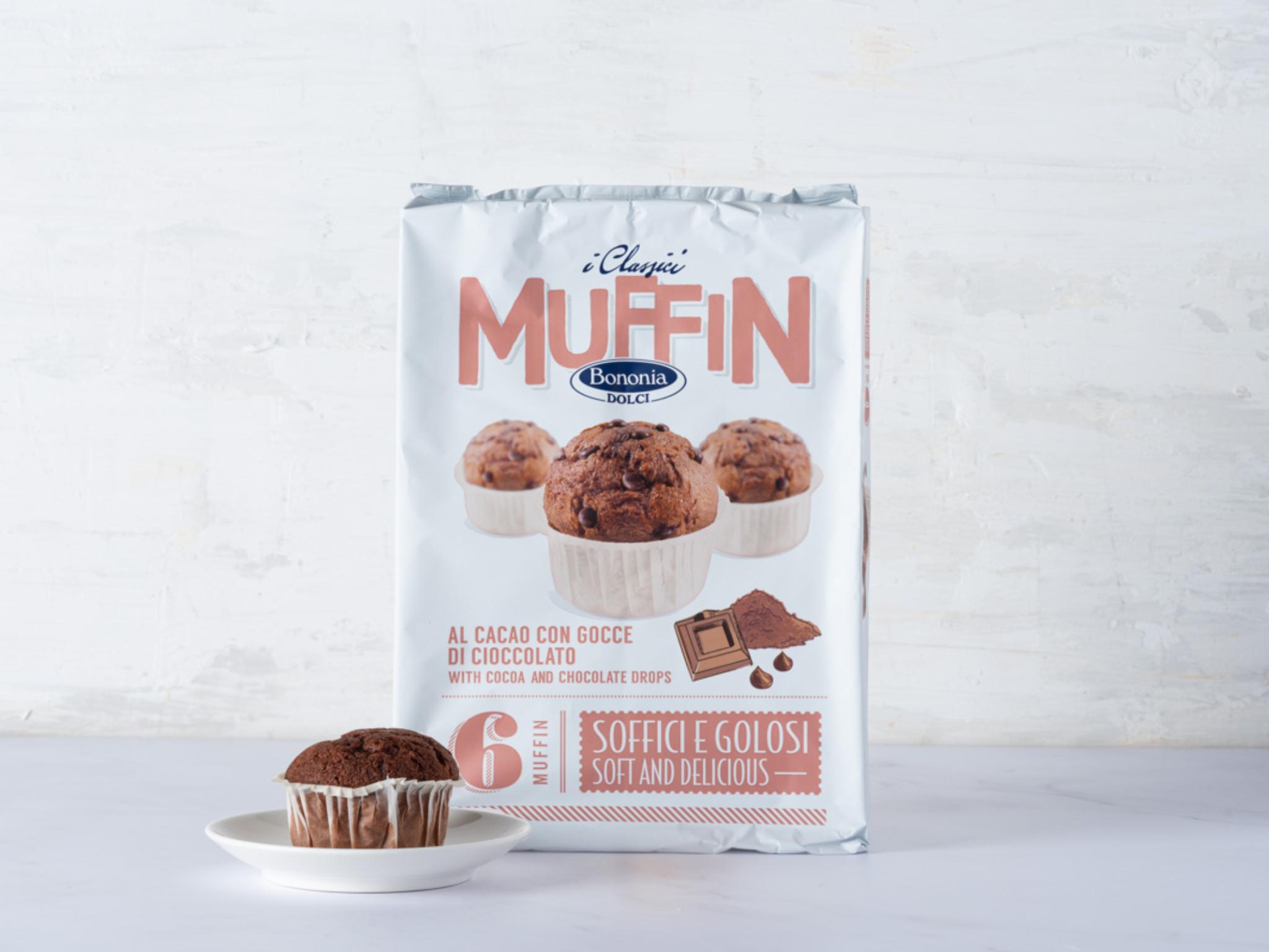 Muffin al cacao con gocce di cioccolato