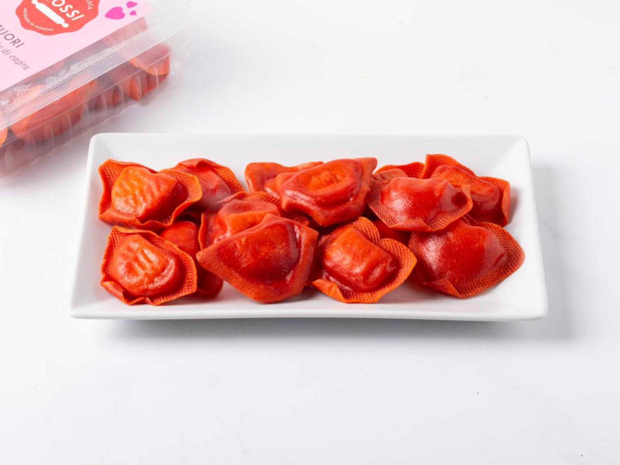 Cuori con formaggio di capra e miele