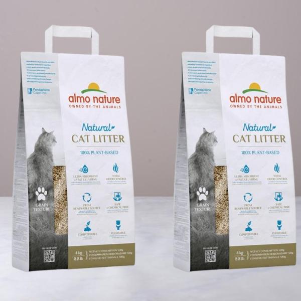 2 Lettiera granulare biodegradabile | 2 x 2,5 kg