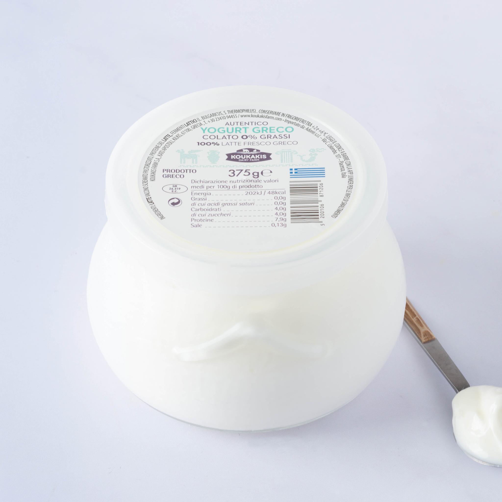 Yogurt greco bianco 0% grassi