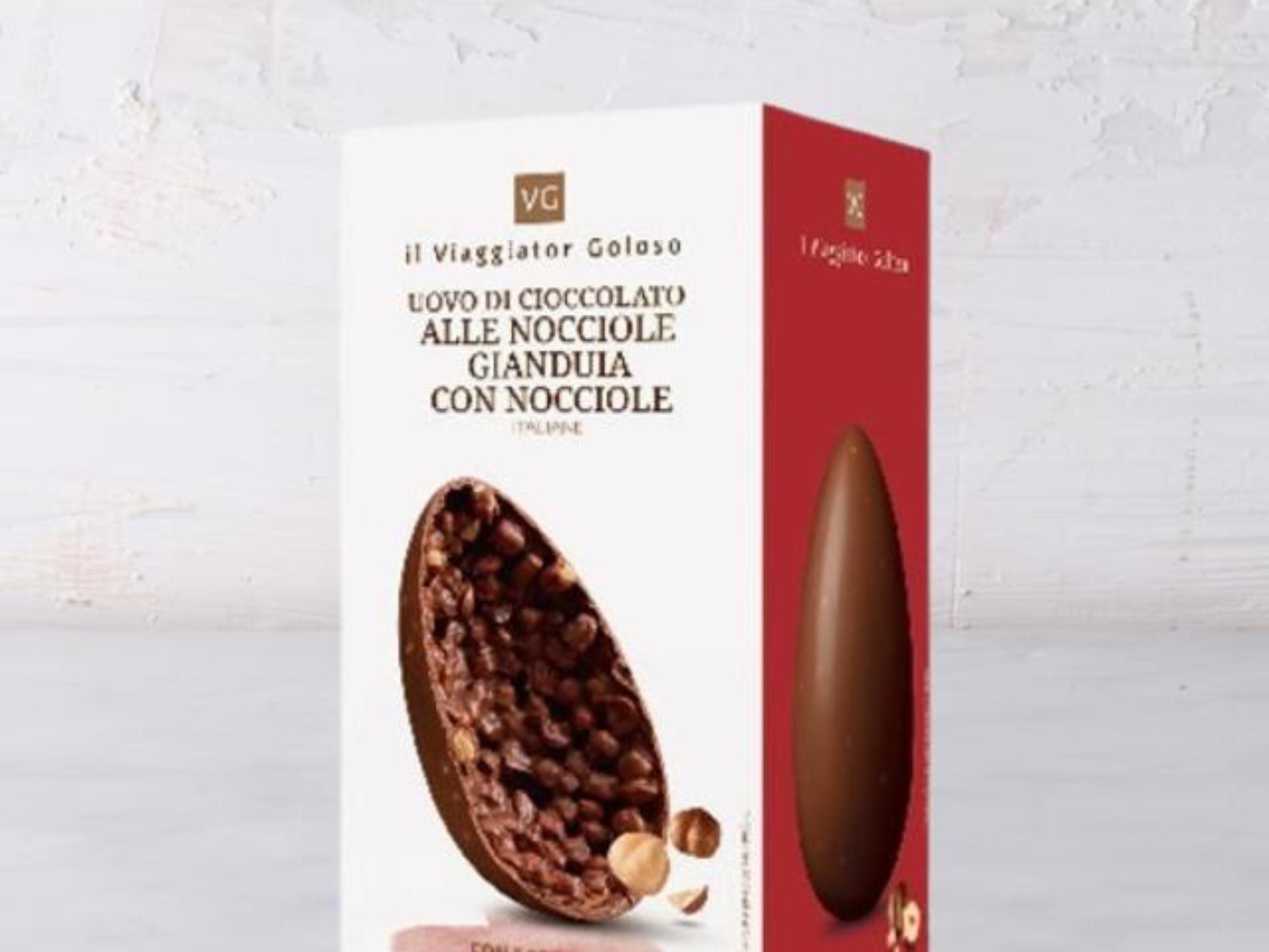 Uovo di Cioccolato alle Nocciole Gianduia con Nocciole Italiane