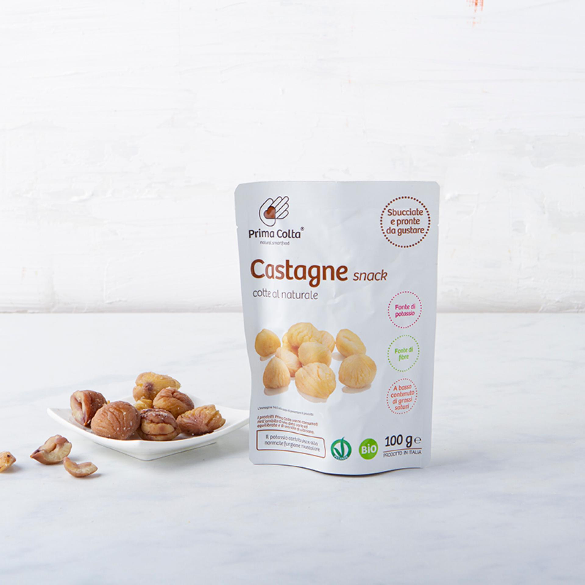 Castagne snack cotte al naturale BIO