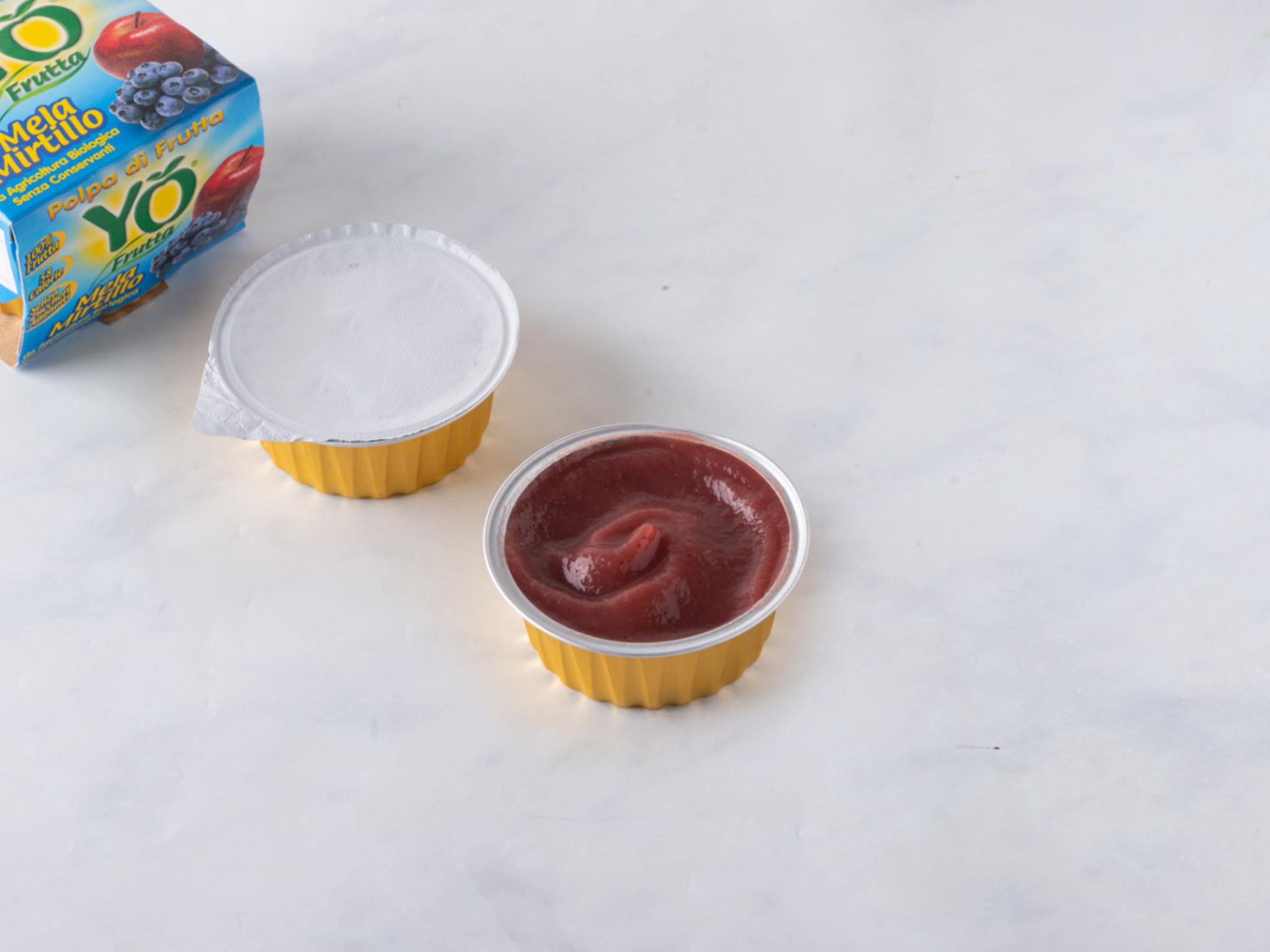 2 Polpa di mela e mirtilli BIO