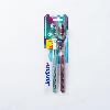 2 spazzolini in plastica riciclata testina morbida