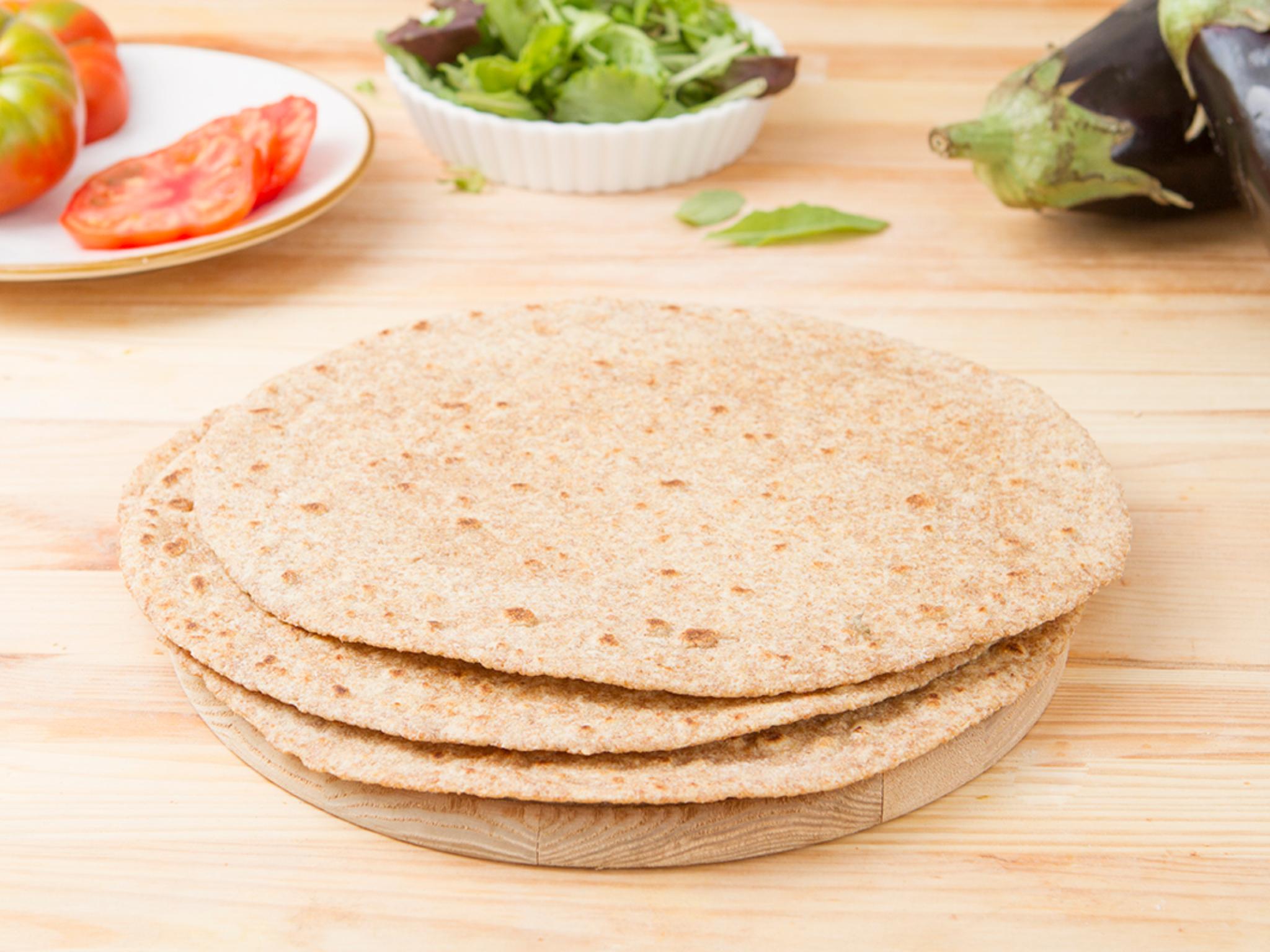 Piadine fresche con farina integrale all'olio EVO