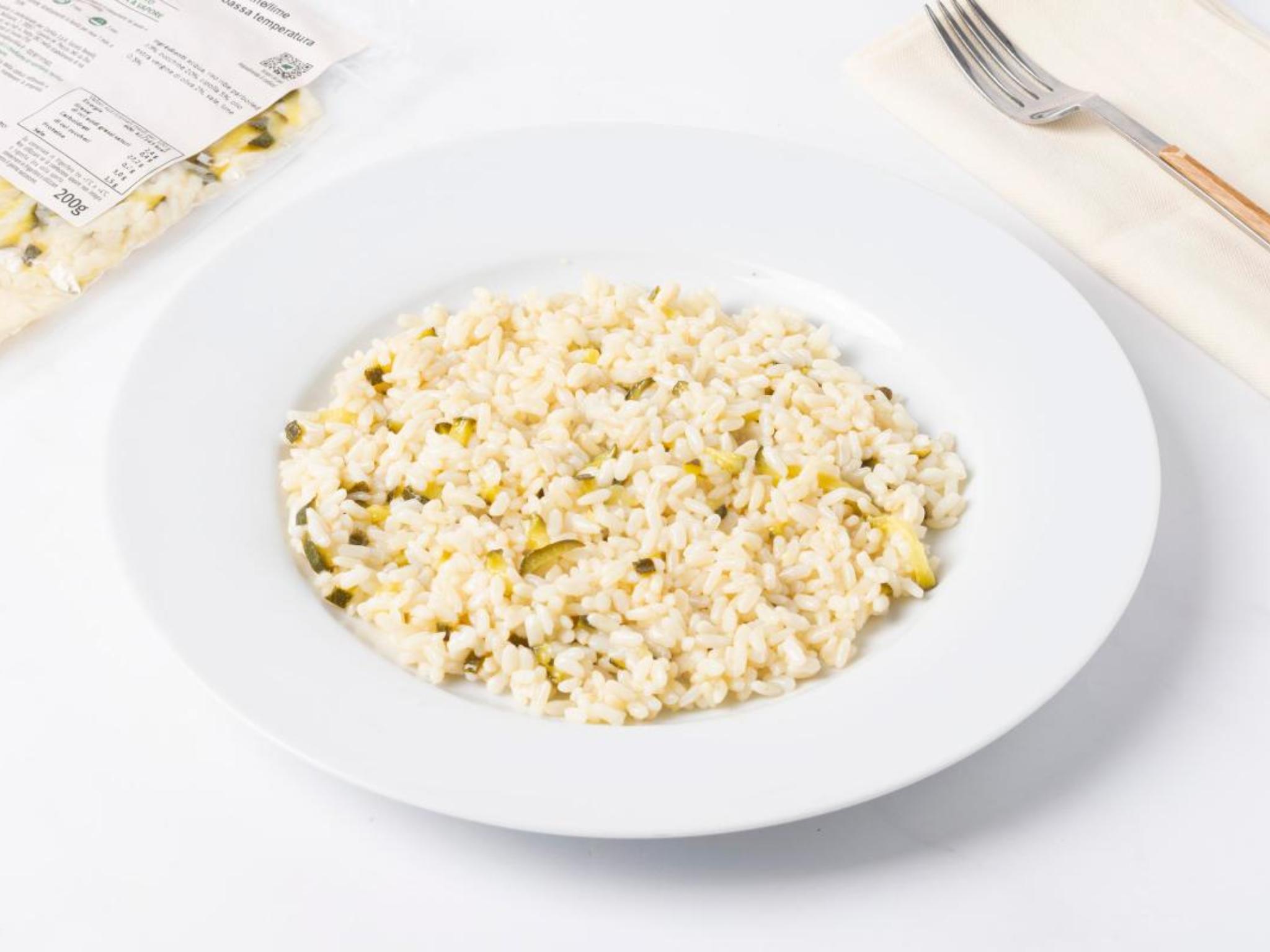 Riso con zucchine e lime