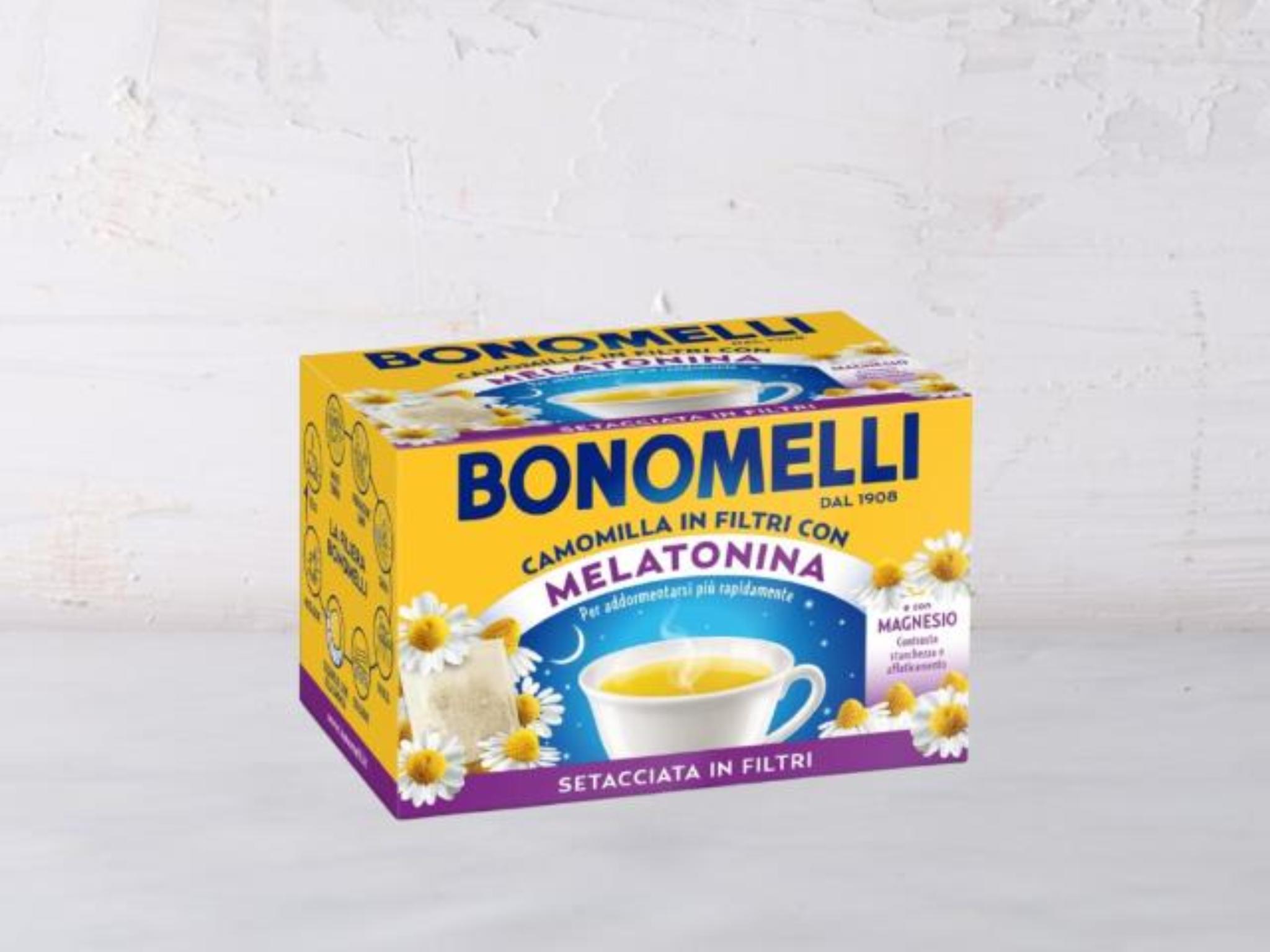 Camomilla setacciata con melatonina e magnesio