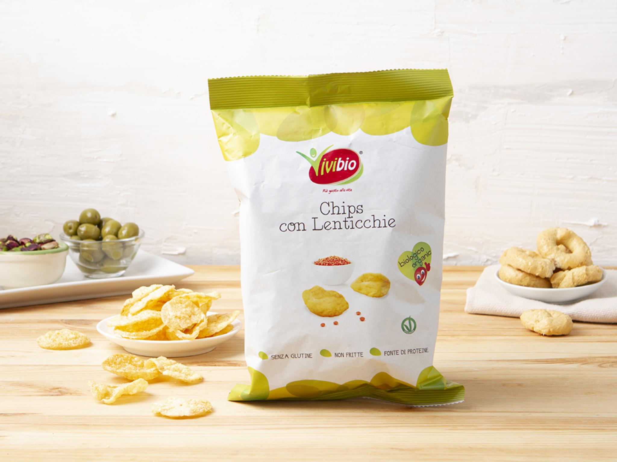 Chips di lenticchie Bio
