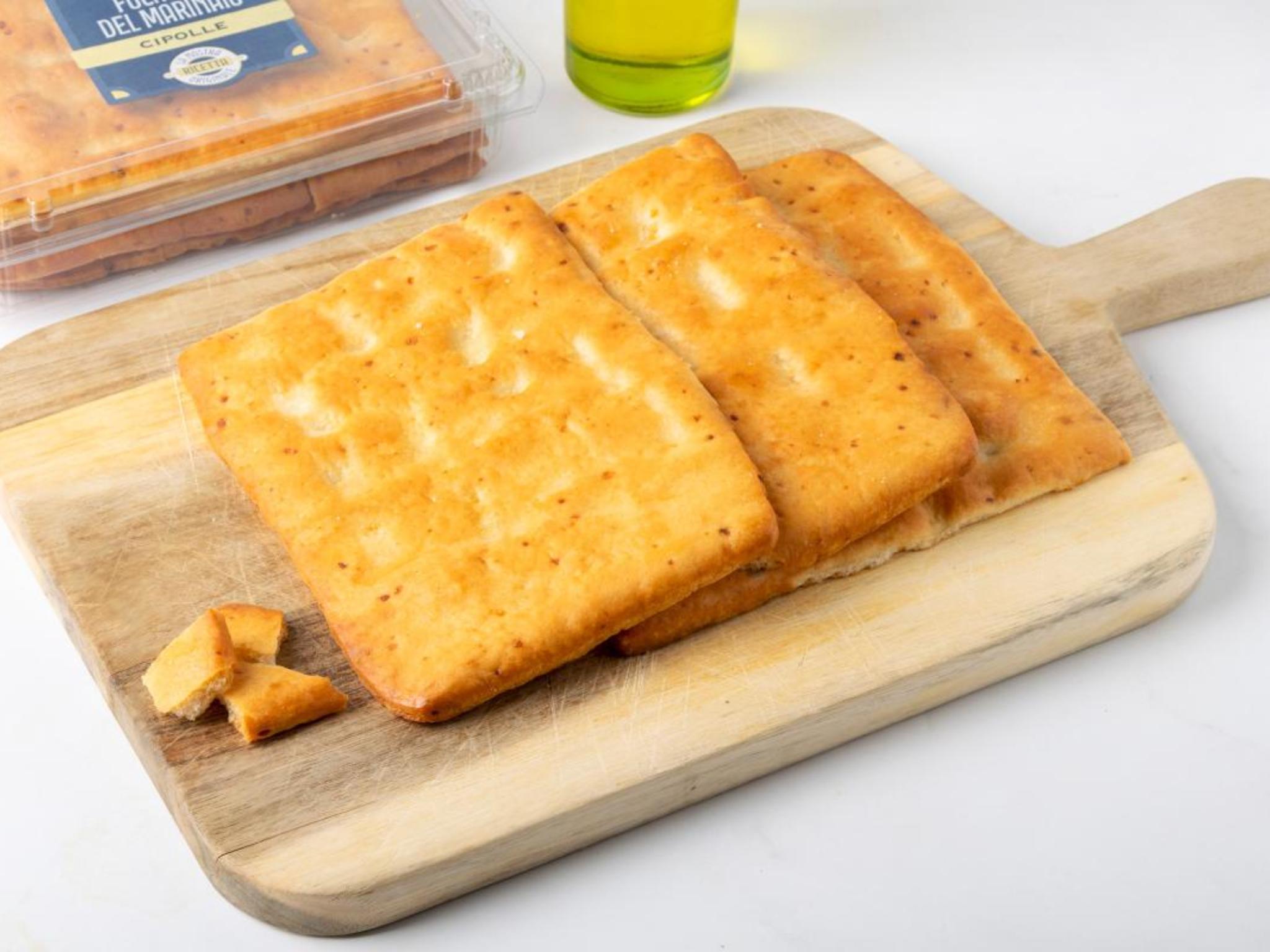 Focaccia alle cipolle croccante