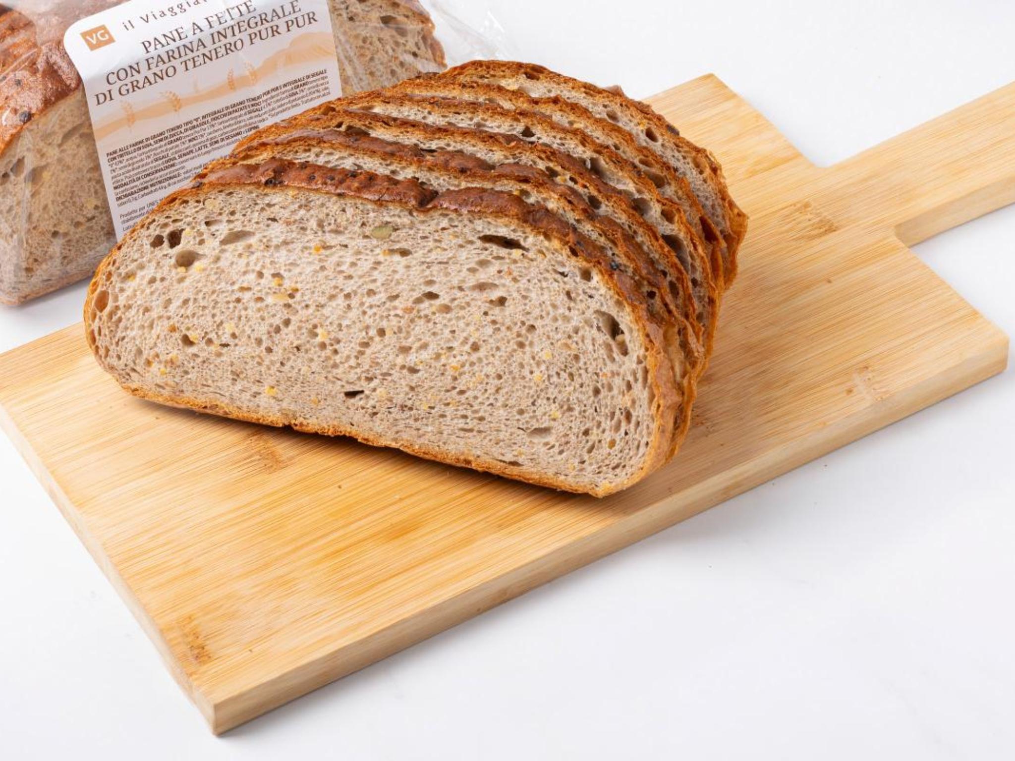 Pane con farina Pur Pur a fette