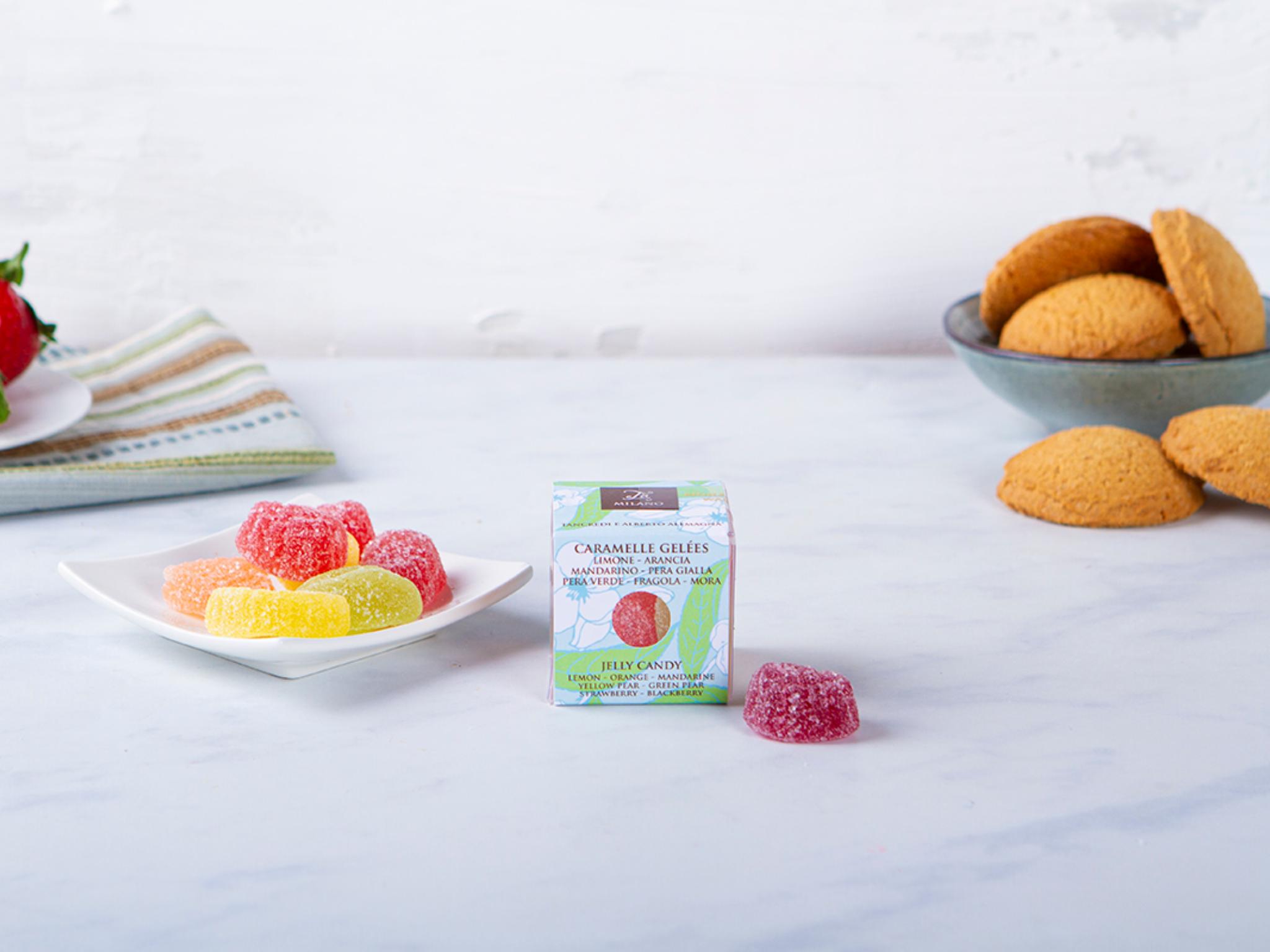 Gelatine di frutta assortite